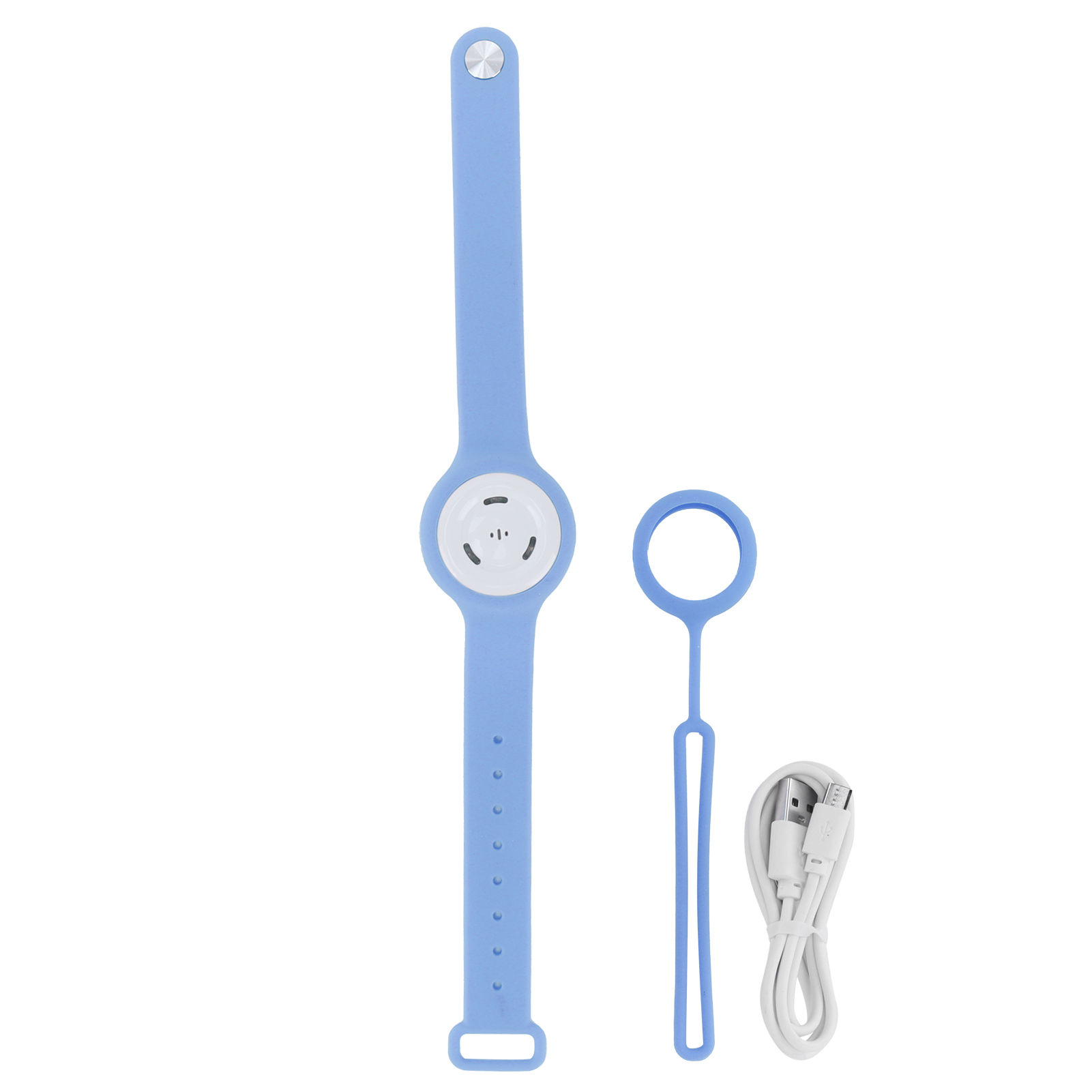 Wiederaufladbares Ultraschall-mückenabwehrarmband Per Usb, Ideal Für Den Sommerlichen Einsatz Im Freien (hellblau).