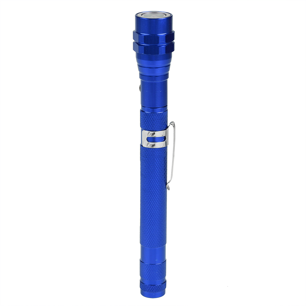 Multifunktionale, Kleine Und Flexible, Drehbare Led-teleskop-taschenlampe Mit Magnetischer Spitze (blau)