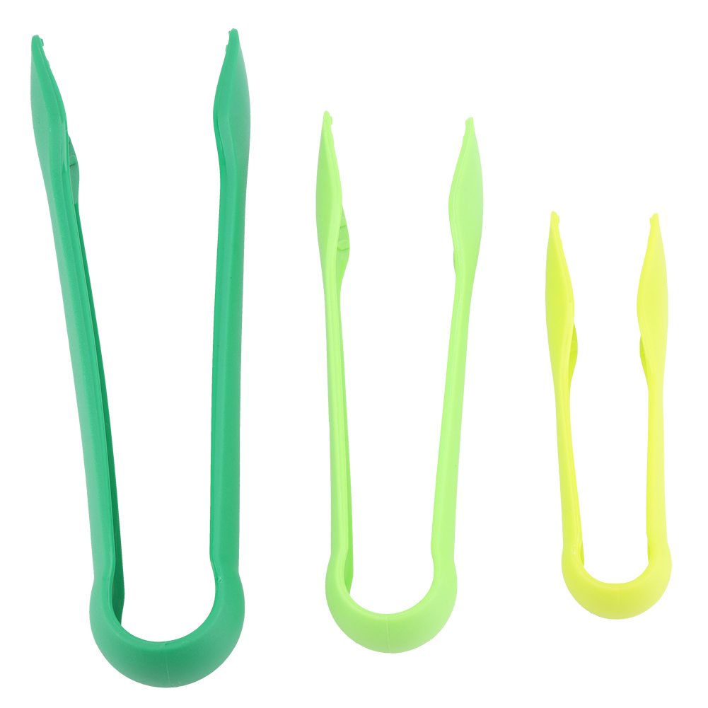 Set Mit 3 Multifunktionalen Brotzangen Aus Kunststoff Für Das Backen Zu Hause (blau)