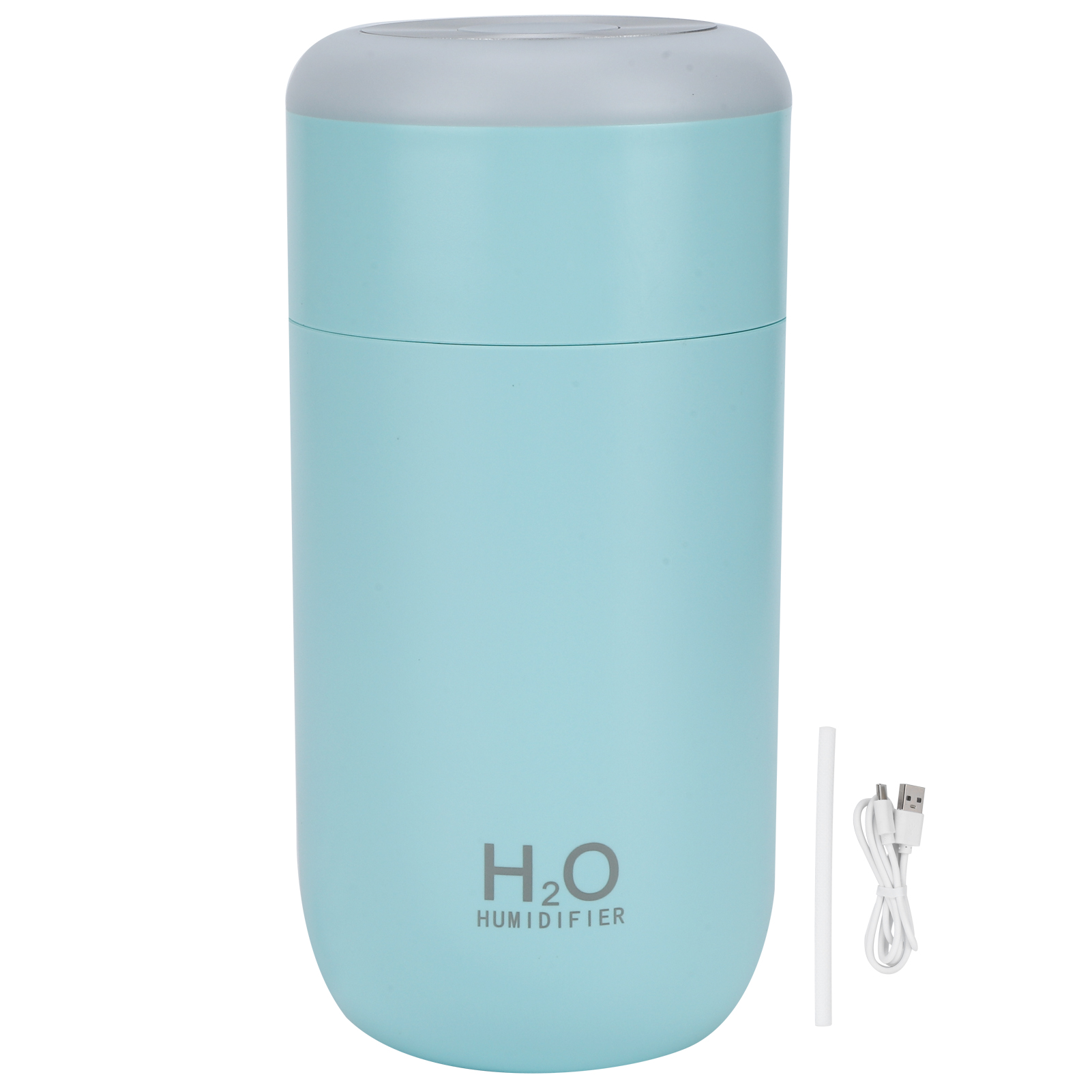 Mini-tragbarer Luftbefeuchter-diffusor 350ml, Usb-betrieben, Mit Timer Und Automatischer Abschaltfunktion (blau).