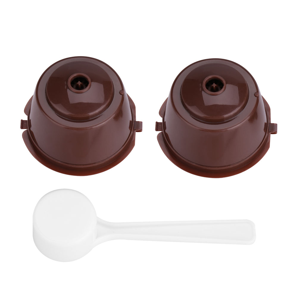 Set Mit 2 Wiederverwendbaren Und Nachfüllbaren Kaffeefiltern Aus Lebensmittelechtem Pp Und Edelstahl 304 (braun)