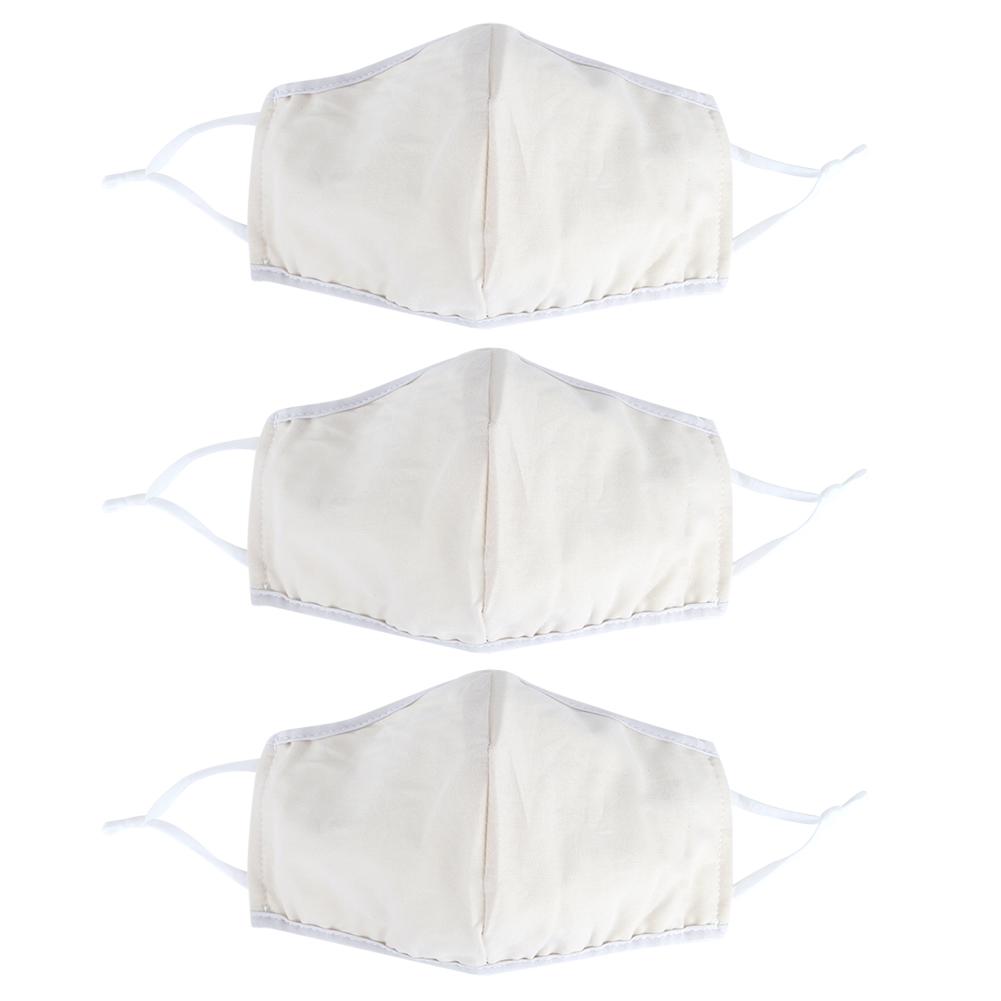 3er-pack Waschbare, Staubdichte Und Atmungsaktive Gesichtsmasken Aus Baumwolle Für Erwachsene (männer Und Frauen) (gelb)