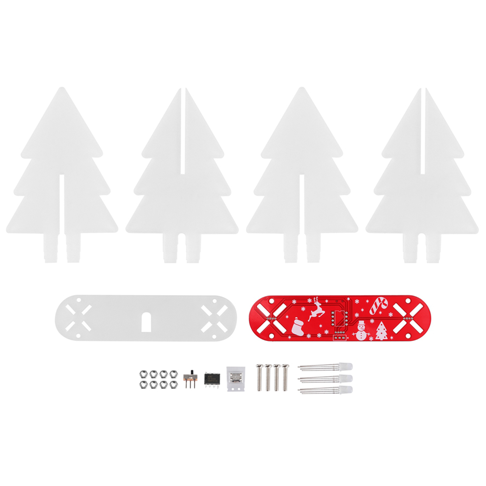 Diy 3d-led-elektronik-schaltungsset Für Weihnachtsbaum- Und Bürodekoration