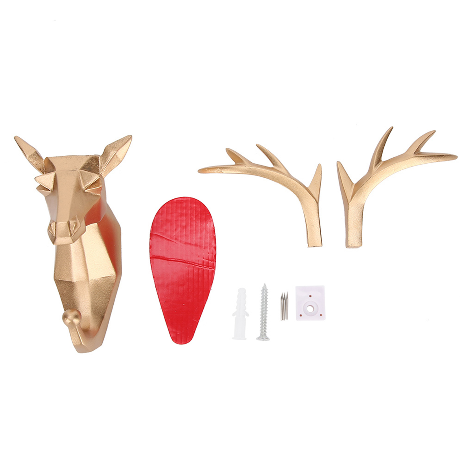 Wandhandtuchhaken Aus Kunstharz, Einzigartige Tierform, Europäischer Stil, Badezimmerdekoration. Hirschmotiv