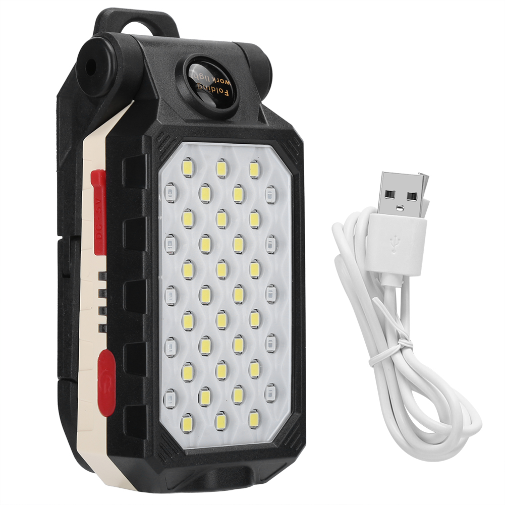 Usb-wiederaufladbare, Tragbare Led-arbeitsleuchte, Faltbare Taschenlampe Mit Magnet Für Kfz-reparaturen