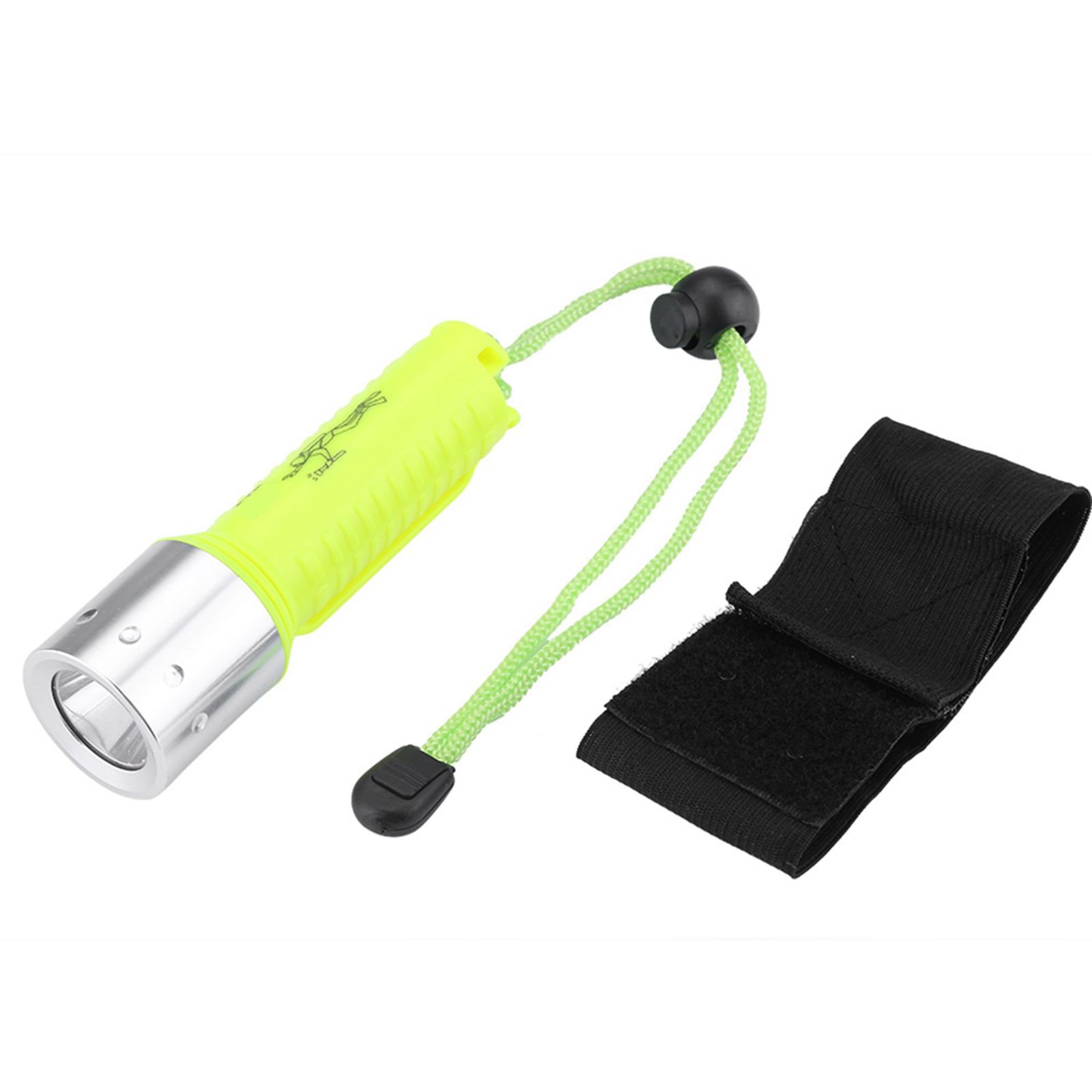 Tragbare, Wasserdichte Taucherlampe Aus Aluminiumlegierung Mit Handschlaufe, Ideal Für Outdoor-aktivitäten.