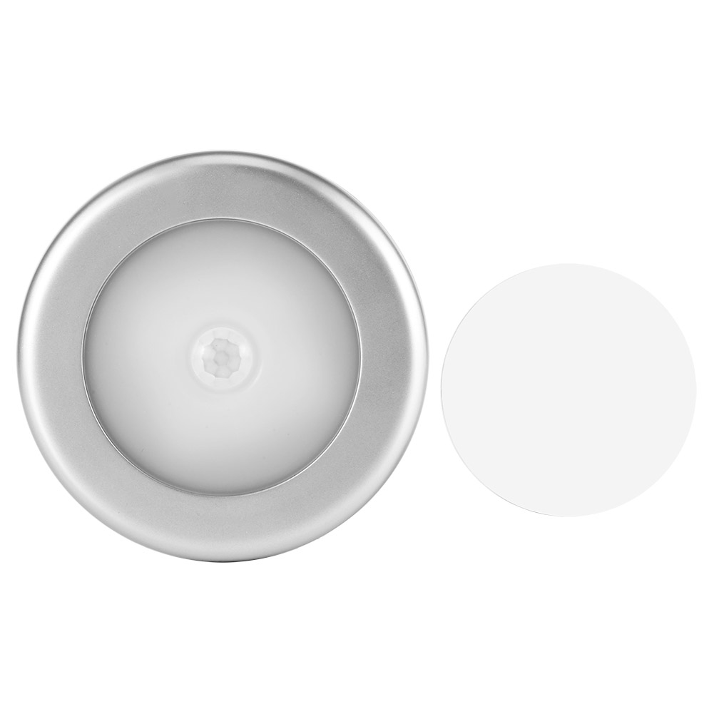 Set Mit 3 Runden Mini-led-nachtlichtern Mit Infrarot-bewegungsmelder Für Flur Oder Kleiderschrank