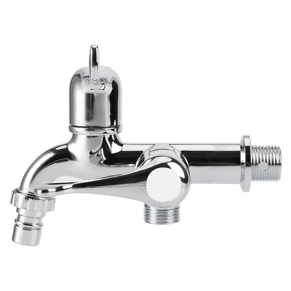 Abs-waschmaschinenarmatur Für Spülbecken/waschbecken Mit Doppelauslauf Und G1/2-griff
