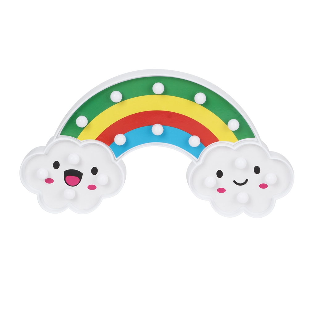 Regenbogenfarbenes, Wolkenförmiges Led-nachtlicht, Ideal Zur Dekoration Eines Schlafzimmers.