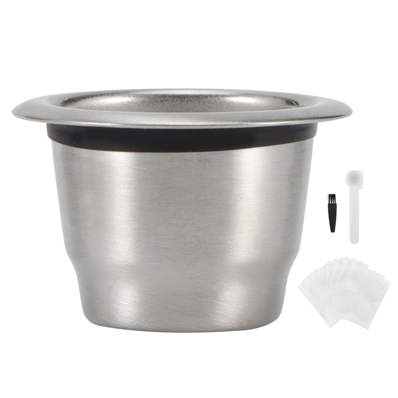 Wiederverwendbares Und Nachfüllbares Kaffeefilter-set Aus Edelstahl 304 Mit Aluminiumdeckeln