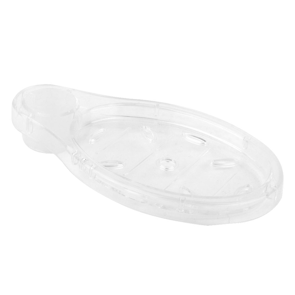 Runde, Transparente Seifenschale Aus Acryl Mit Hebestange – Badezimmeraccessoires