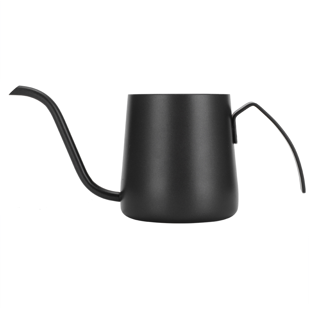 Kaffeemaschine/wasserkocher Mit Langem Ausguss Aus Antihaftbeschichtetem Edelstahl 304 Für Zuhause, Cafés Und Restaurants (schwarz, 250 Ml)