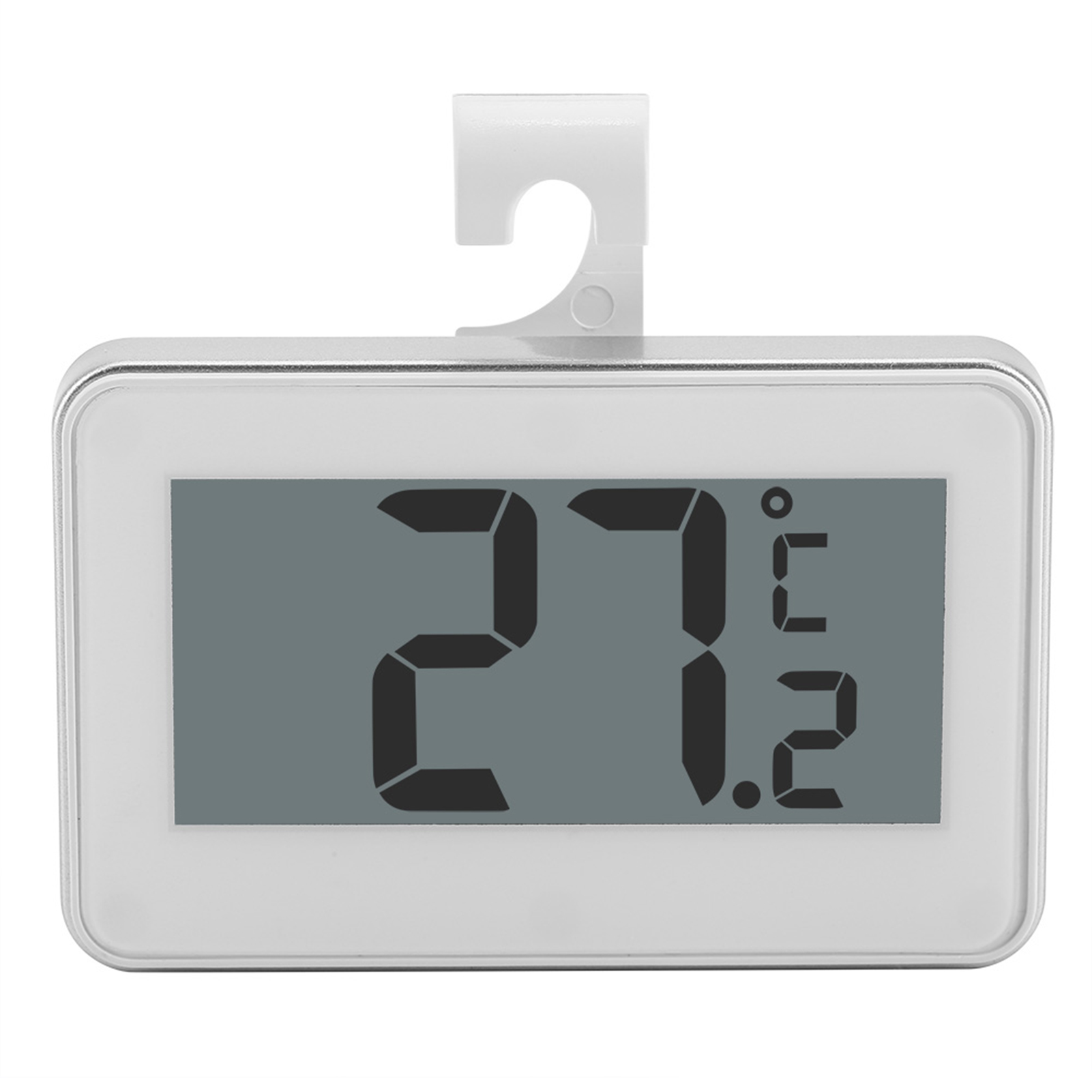 Digitales Lcd-thermometer Für Kühl-/gefrierschränke Mit Großem Bildschirm, Verstellbarem Ständer Und Magnet.