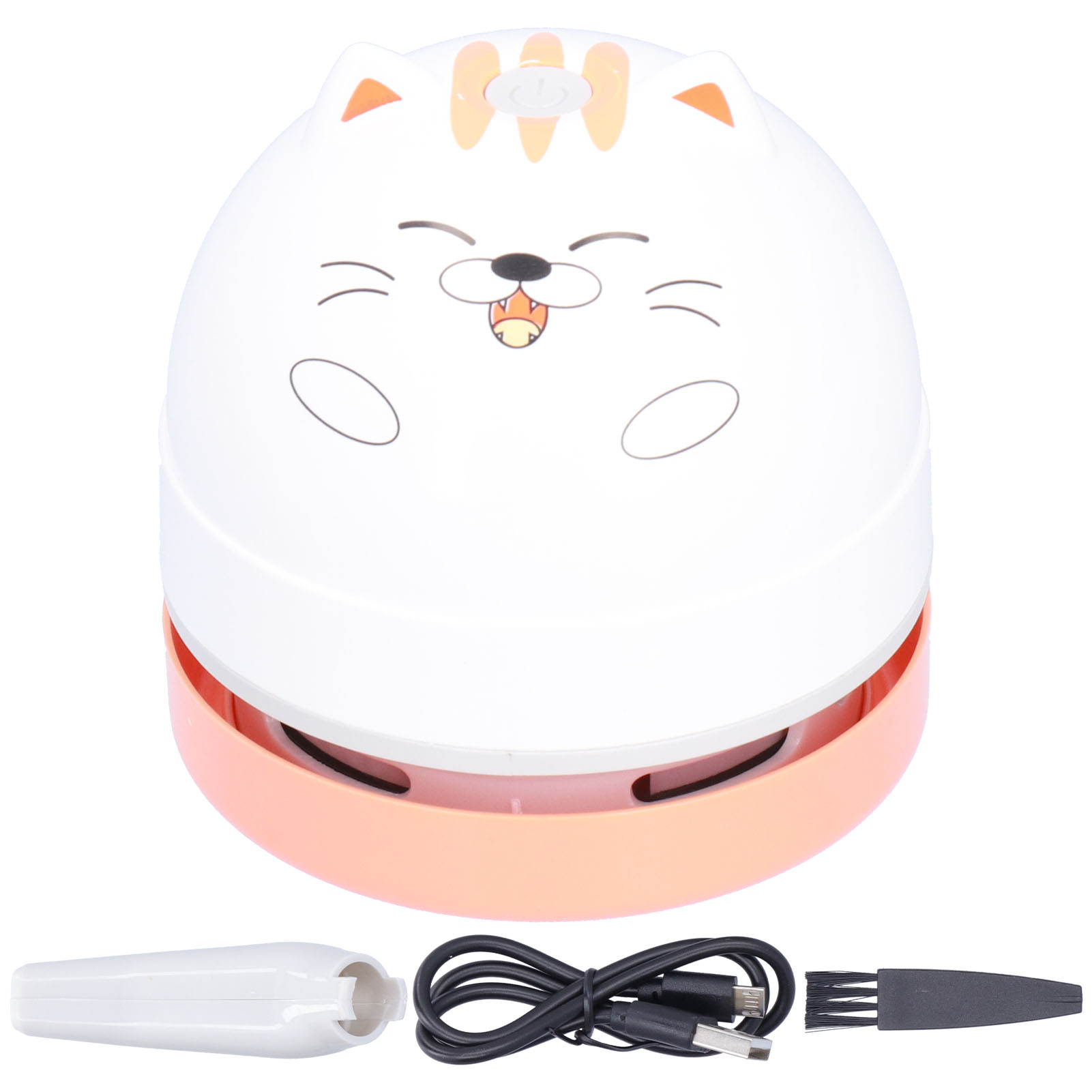 Mini-usb-tischstaubsauger Mit Niedlichem Katzenmotiv, Ideal Für Kinder.