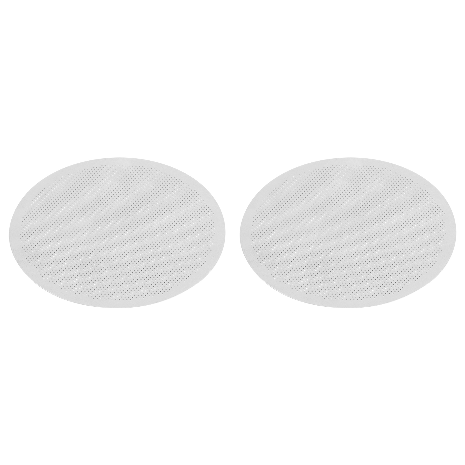 Set Mit 2 Wiederverwendbaren Runden Kaffeefiltern Aus Edelstahl 304, Zubehör Für Kaffeemaschinen
