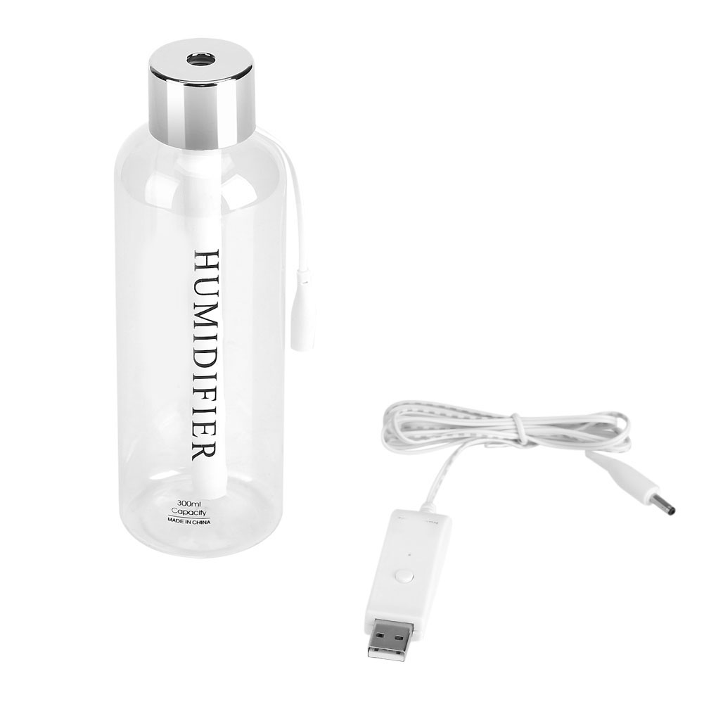 Mini-luftbefeuchter (300 Ml), Tragbarer Zerstäuber, Usb-wasserbefeuchter Für Auto Und Zuhause