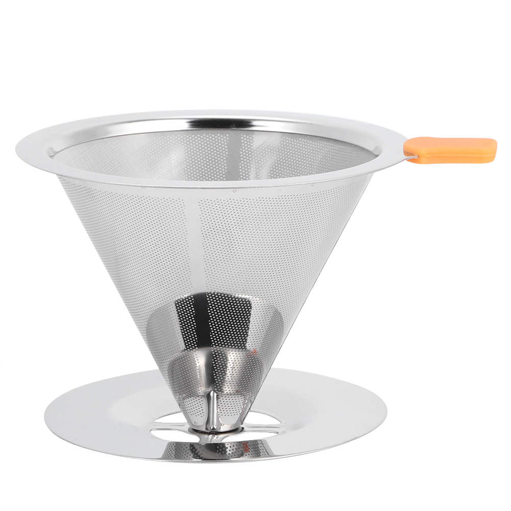 Integrierter Kaffeefilter Aus Edelstahl 304, Papierlos Und Wiederverwendbar, Mit Griff.
