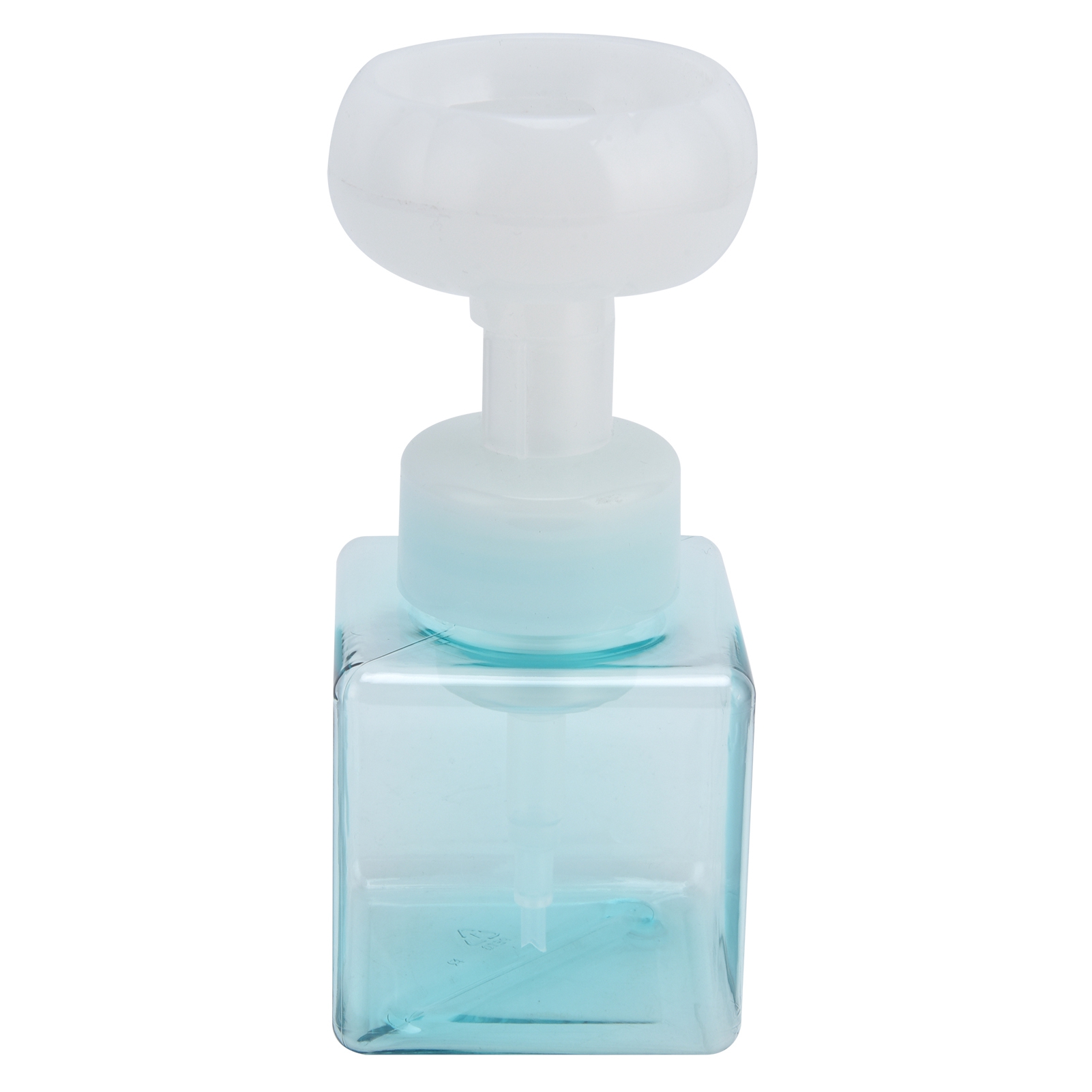 250 Ml Schaumpumpflasche, Tragbarer, Nachfüllbarer Und Wiederverwendbarer Flüssigseifenspender In Blütenform (transparent Blau)