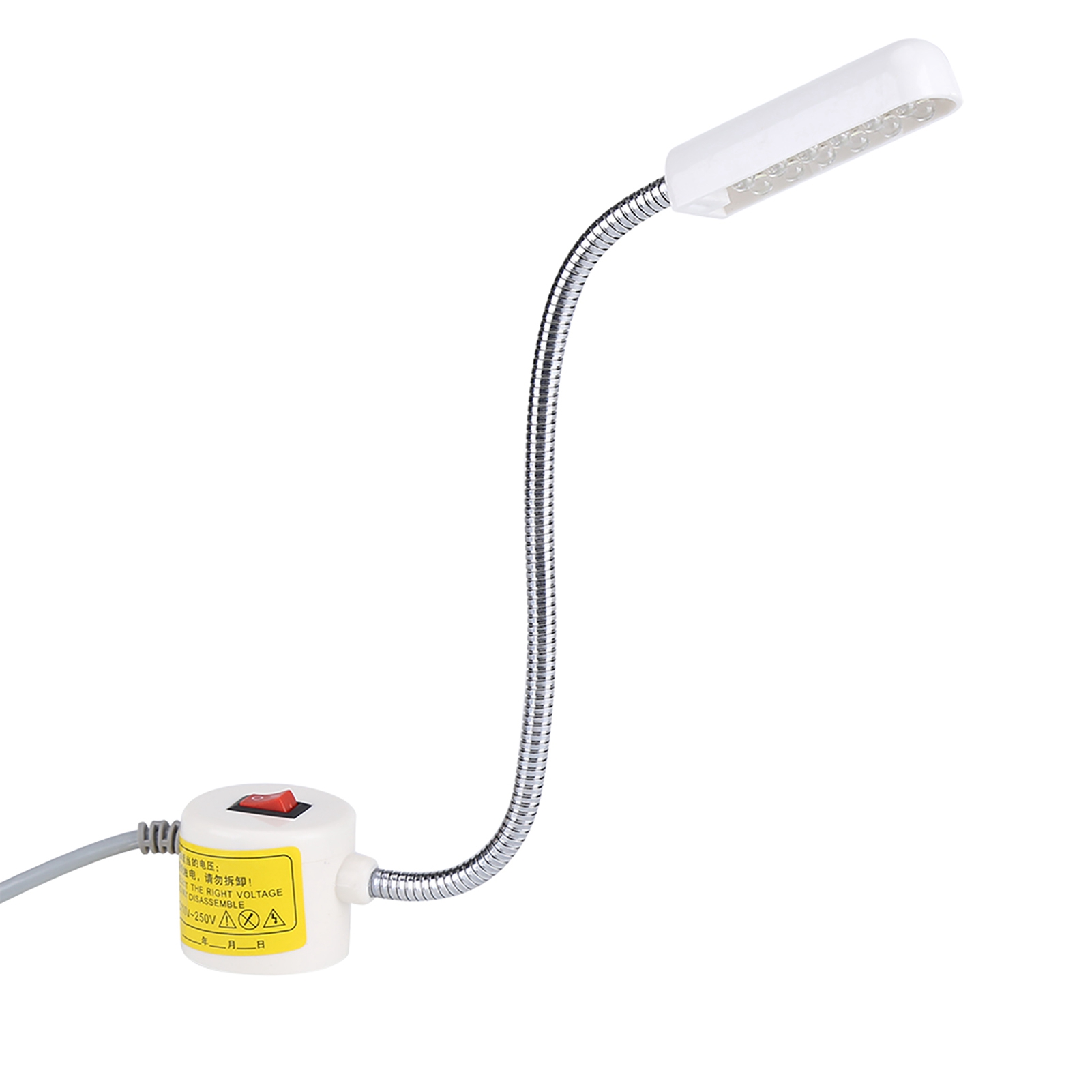 Flexible Magnetische Arbeitsleuchte Mit 12 Leds (110-250v Ac) Mit Usb-anschluss Für Nähmaschinen (eu-stecker)