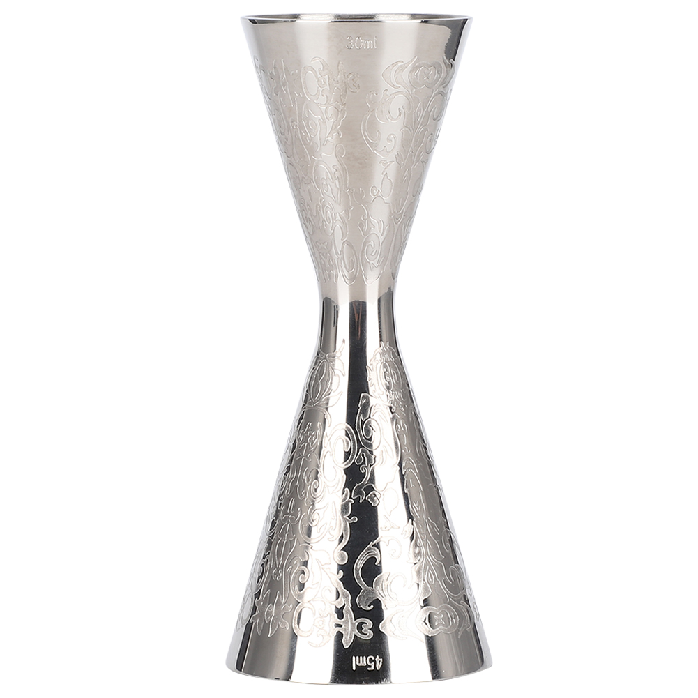 Eleganter Messbecher Aus Edelstahl, 30 Ml/45 Ml, Mit Graduierung, Barzubehör Für Getränke Und Weine.