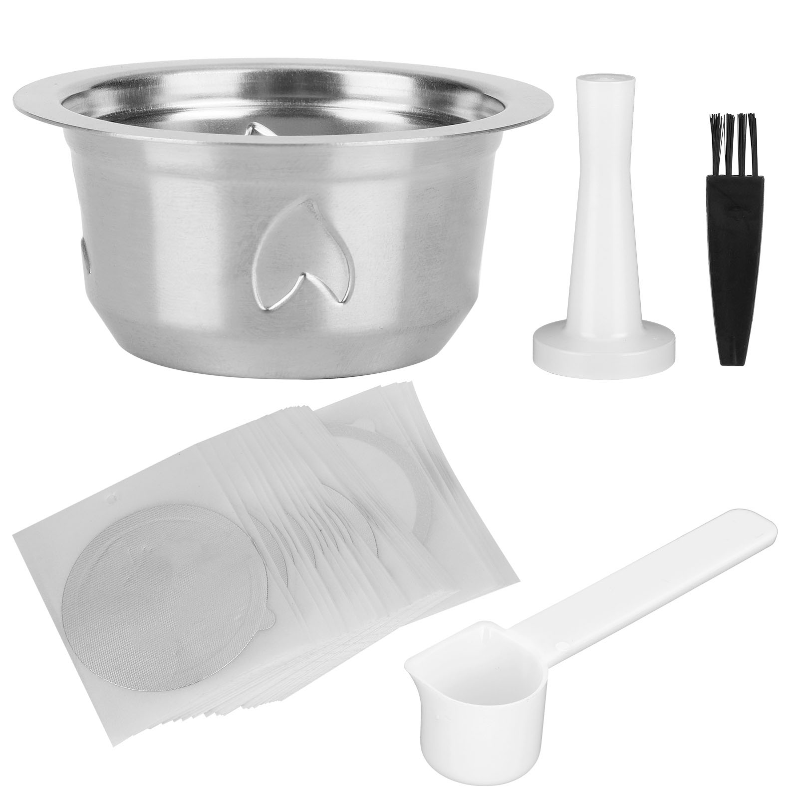 Kaffeekapsel-set Aus Edelstahl Mit Wiederverwendbarem Kaffeefilter Für Nespresso Vertuo Plus