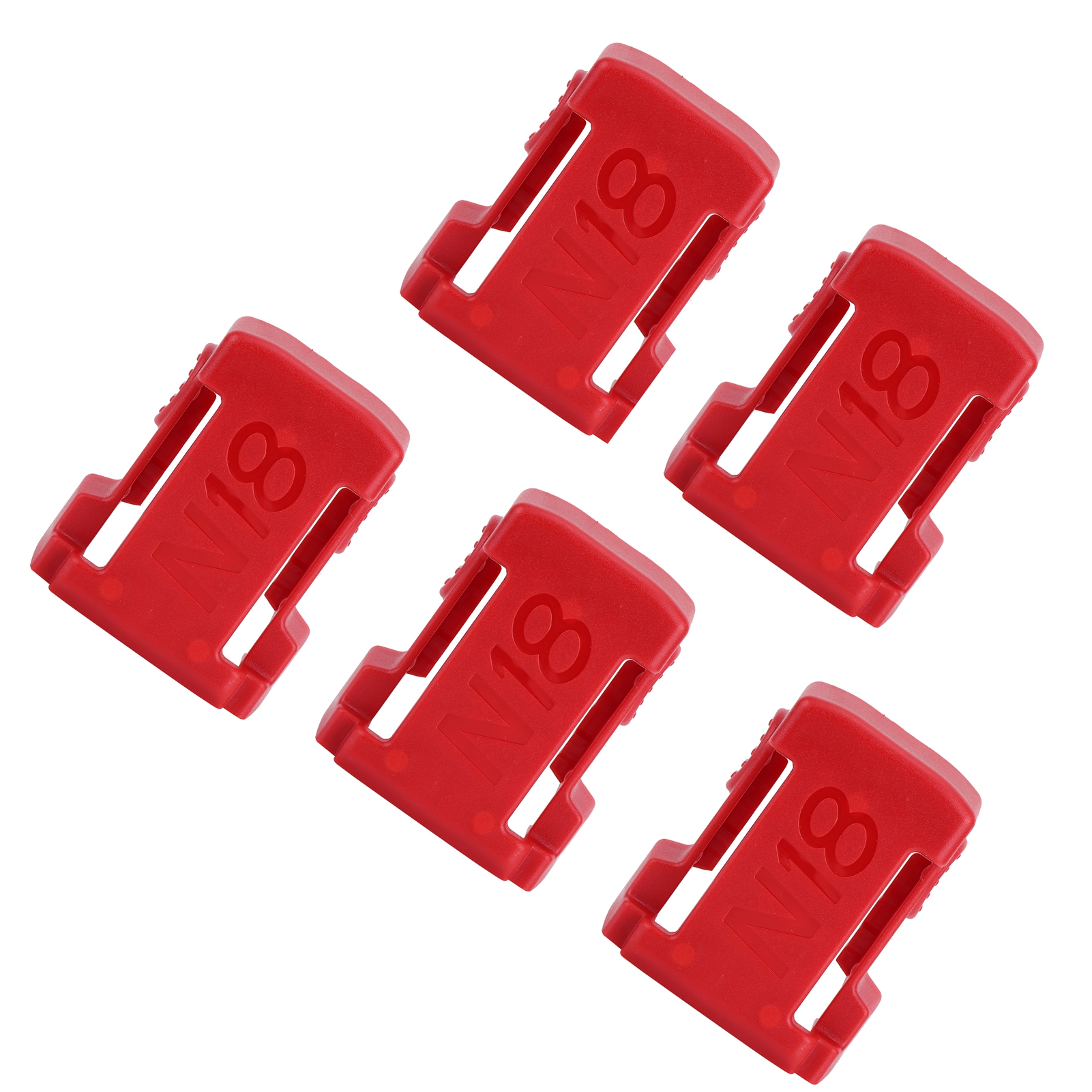5-teiliger Batteriehalter, Kompatibel Mit Milwaukee M18 Und 18vred Akkus.