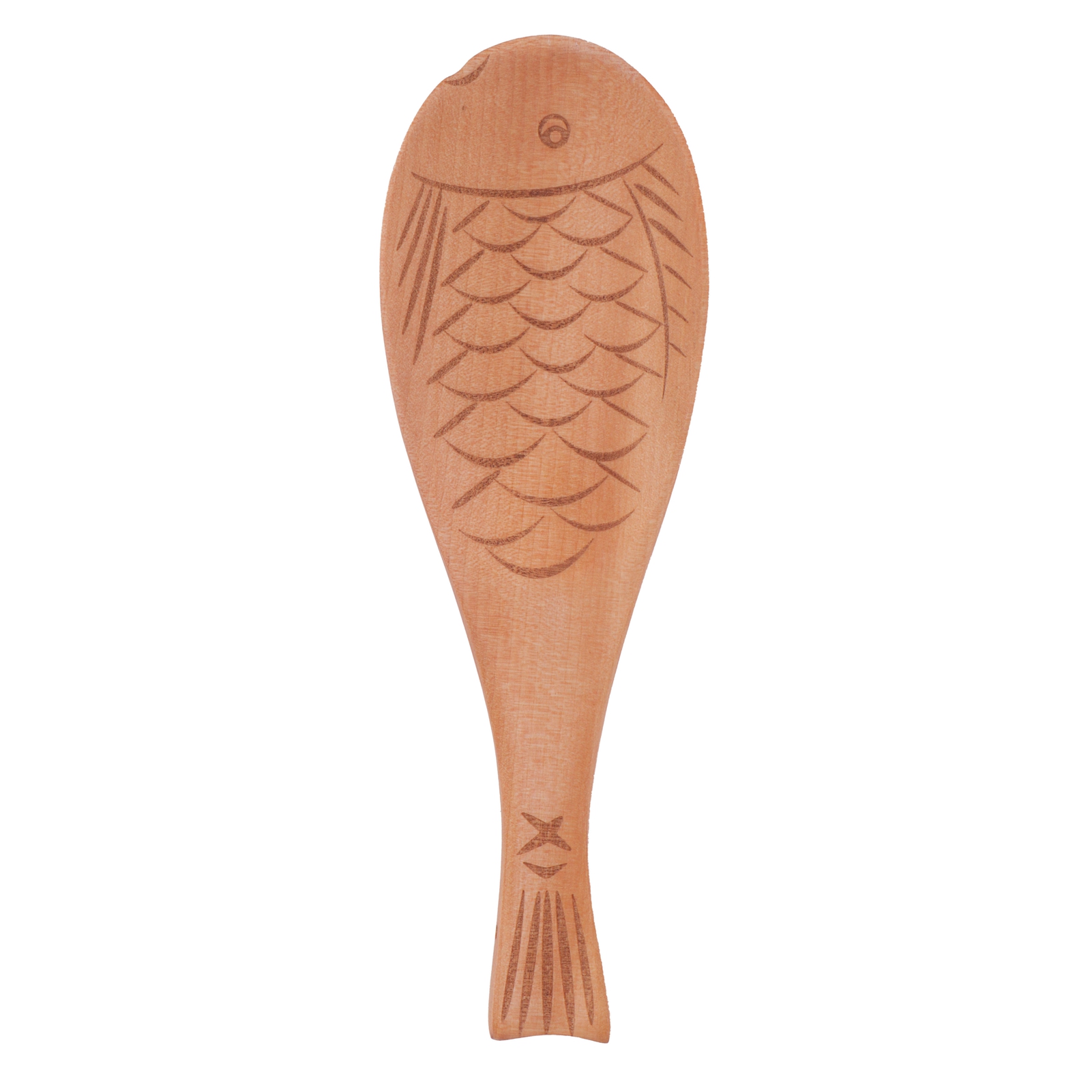 Fischförmiger Reislöffel Aus Holz, Antihaftbeschichtet, Küchenaccessoire.