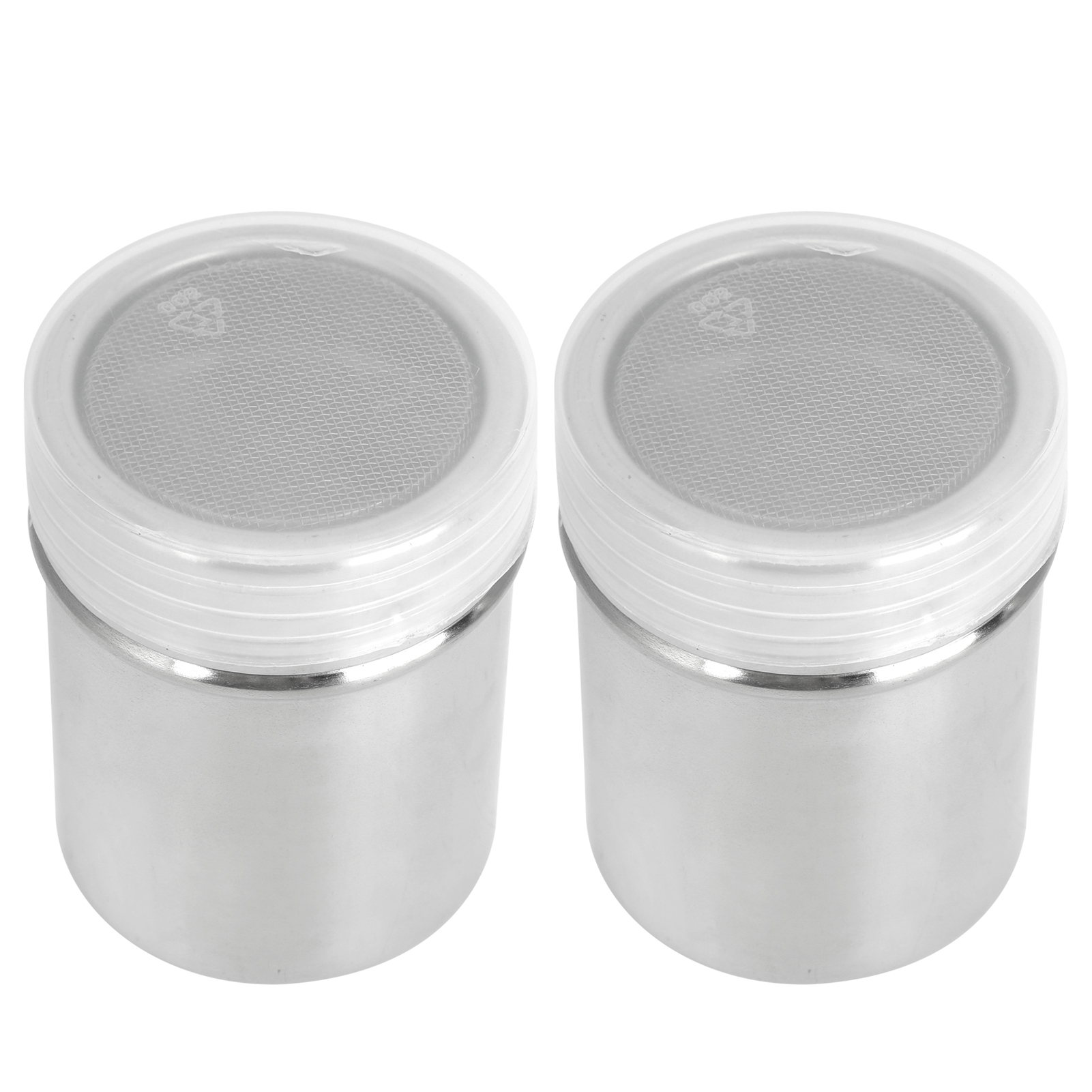 Set Aus 2 Pulverstreuern Aus Edelstahl 304 Für Kaffee, Zucker Und Pfeffer, Küchenutensilien