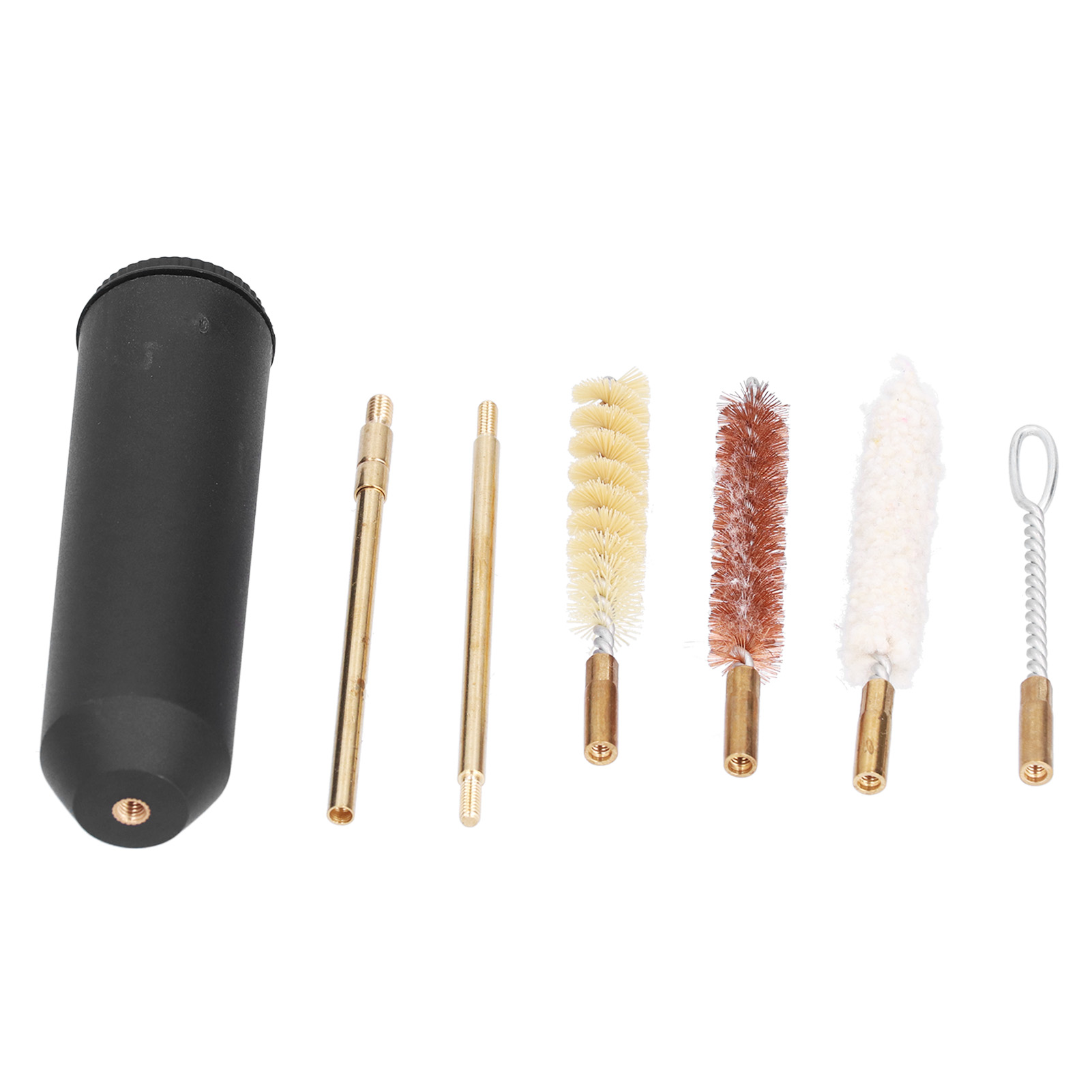 Set Mit Reinigungsbürsten Aus Messing- Und Phosphorbronzeborsten, Manuelle Reinigungsbürste Für Flaschen, Vasen Und Spülbecken, Verpackt Mit Schwarzem Kunststoffeimer, 9-mm-set