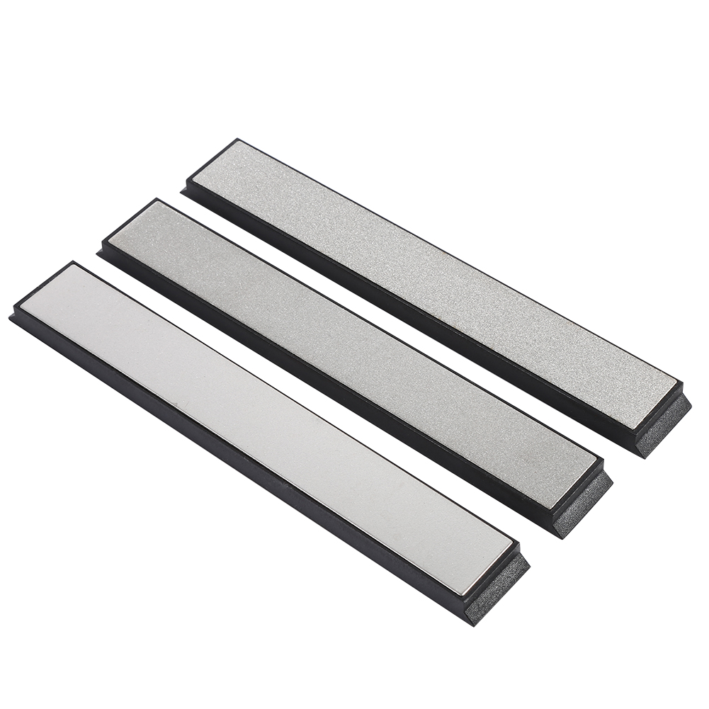Set Mit 3 Schleifsteinen Für Küchenmesser, Körnung 240/600/1000, Neu