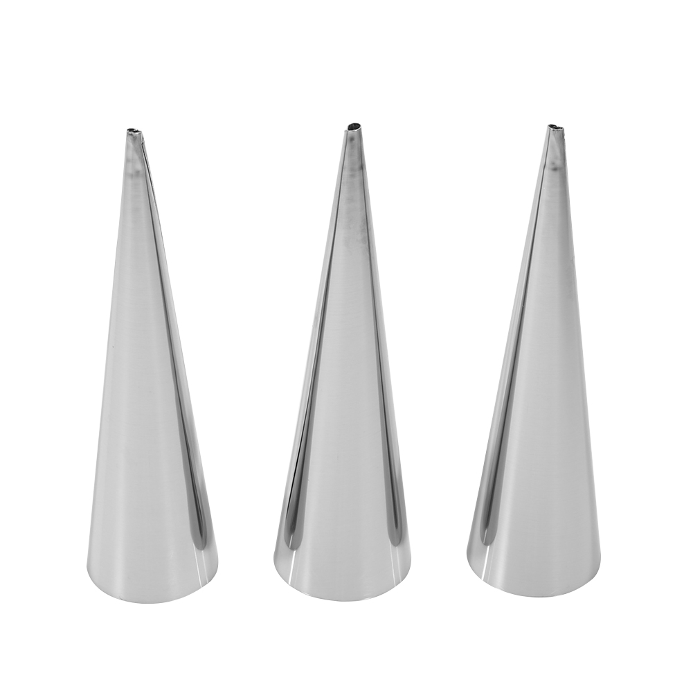 Set Mit 3 Antihaftbeschichteten Cannoli- Und Croissantformen Aus Edelstahl (l)