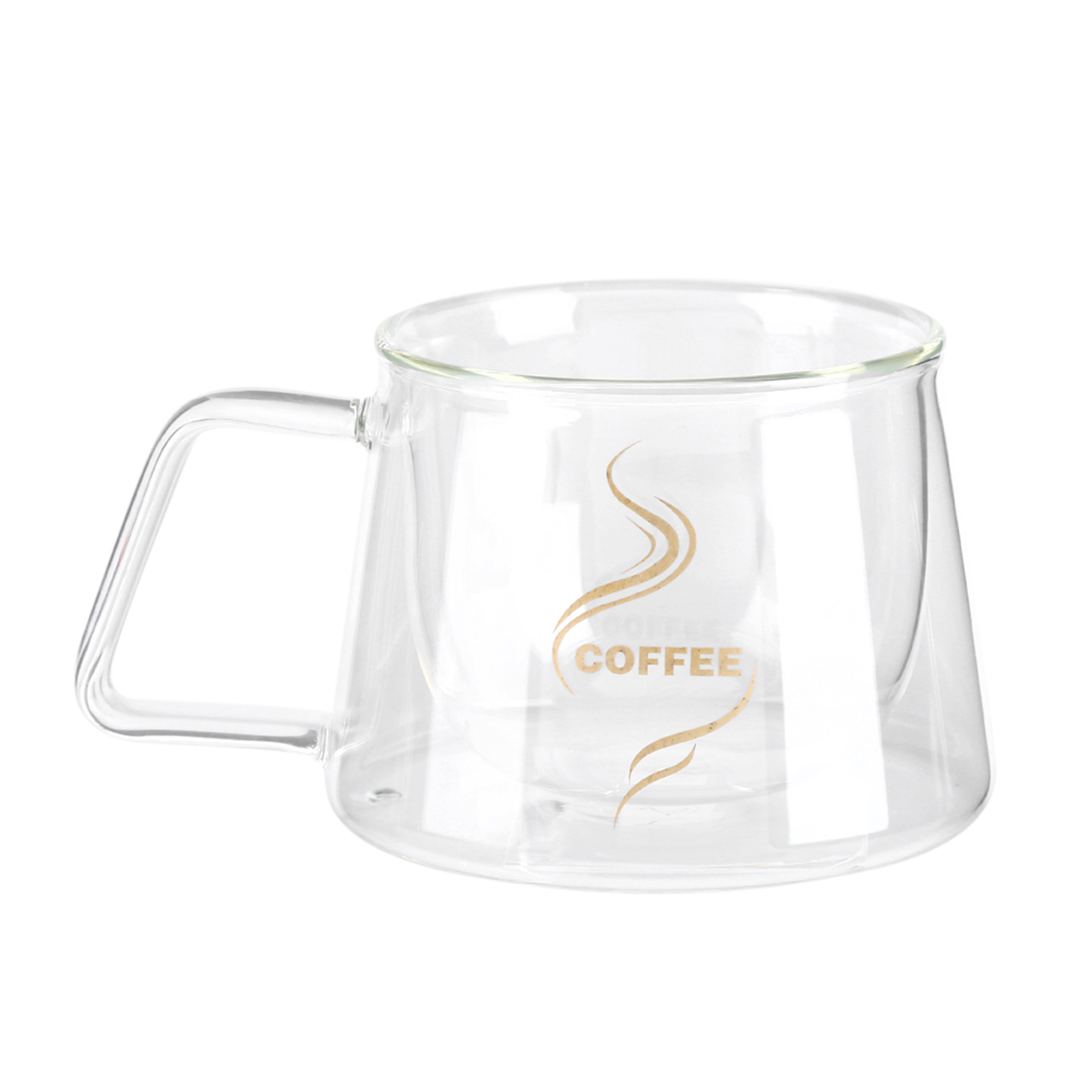Hitzebeständiger, Doppelwandiger Isolierglasbecher, Ideal Für Kaffee, Tee Und Milch.