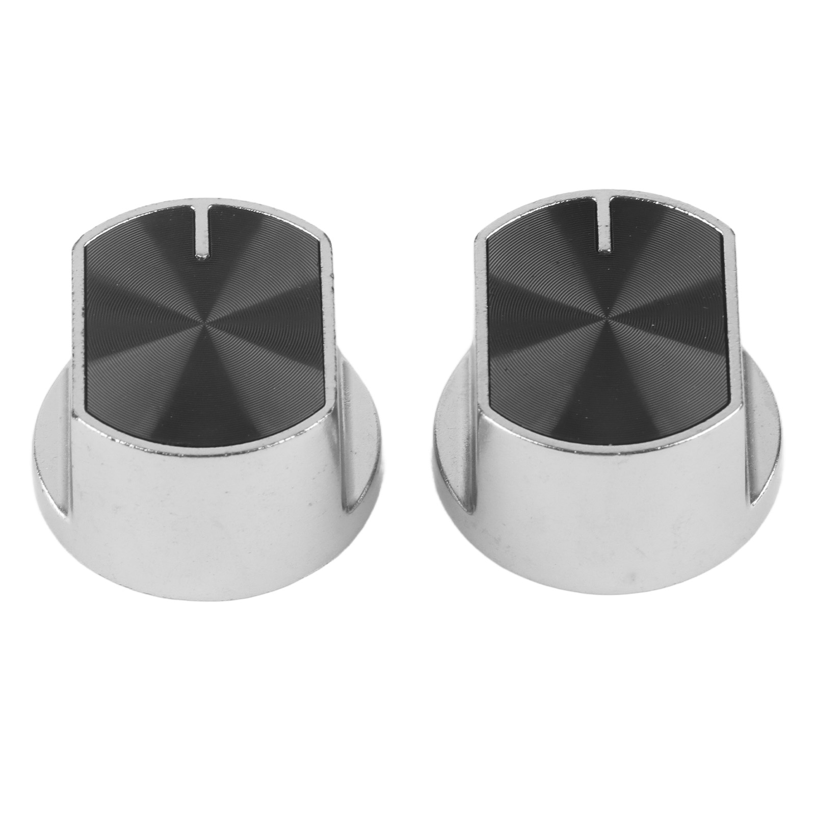 Set Aus 2 Universellen Bedienknöpfen Für Gasherde, Aus Zinklegierung, Mit Drehschalter.