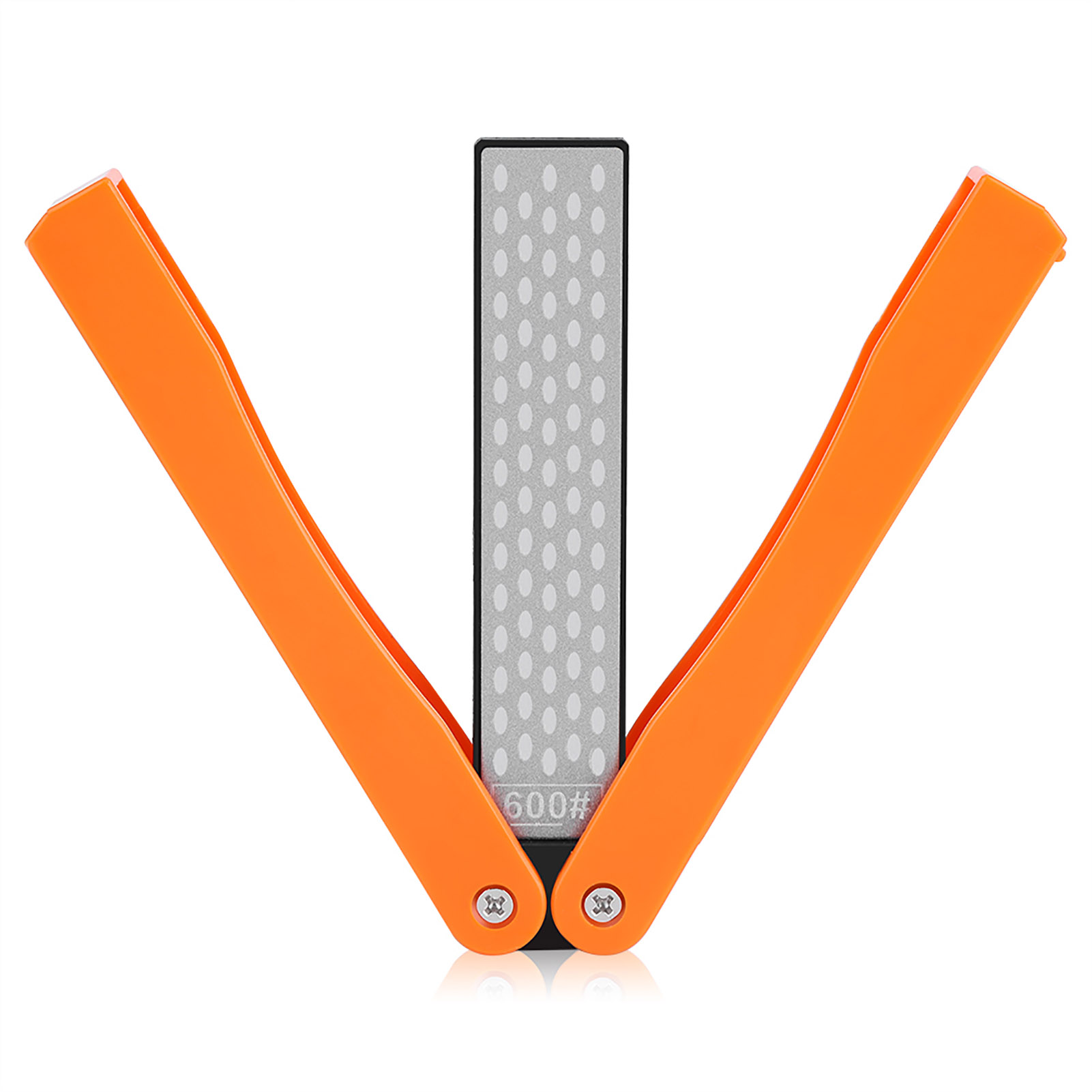 Doppelseitiger, Klappbarer Schleifstein 400/600 Für Outdoor-camping (gelb)