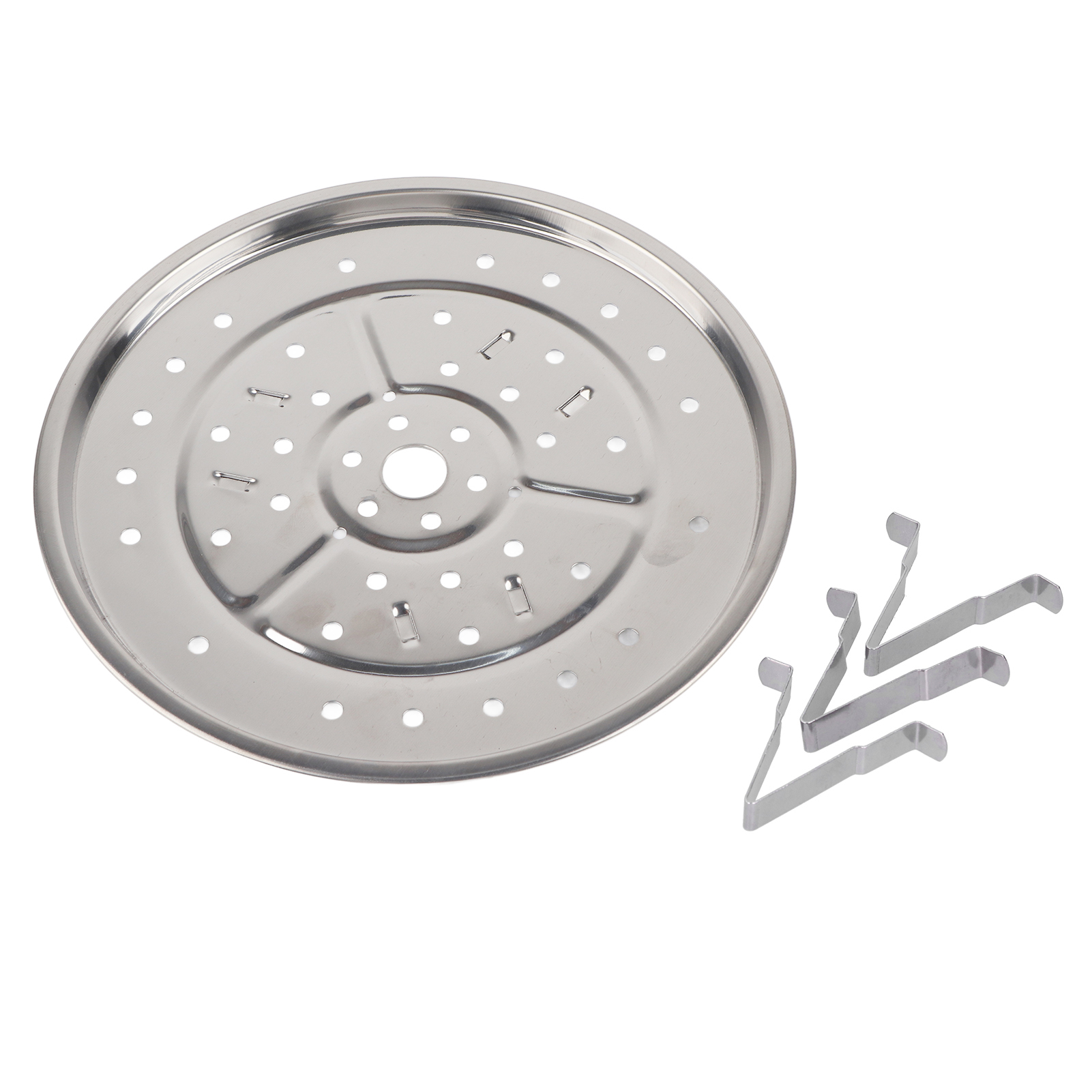 Hitzebeständiger Dampfeinsatz Aus Edelstahl, Dreibein-design, Antihaftbeschichtet, Für Kuchen Und Andere Speisen (23,5 Cm)