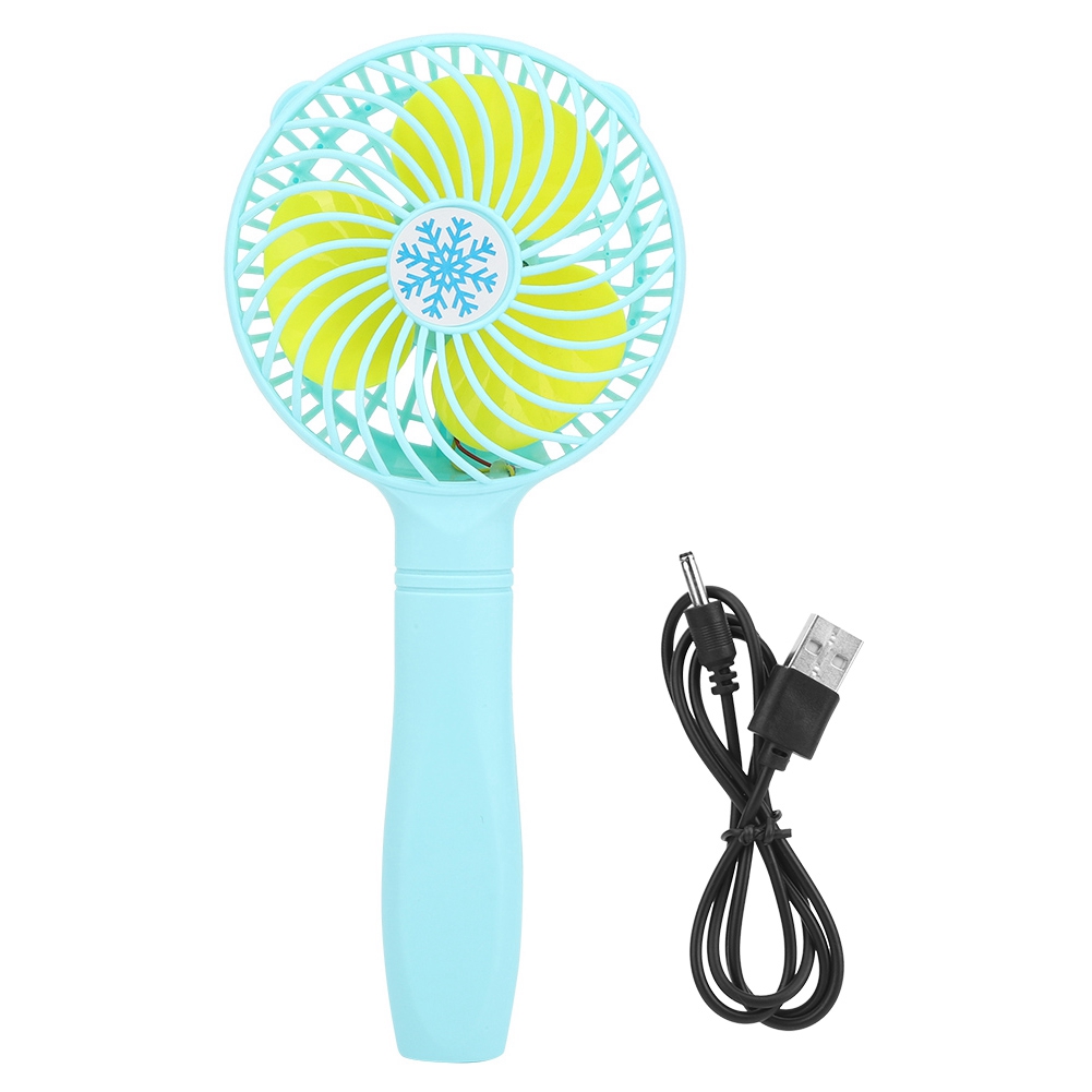 Mini-tragbarer Ventilator, Wiederaufladbar Über Usb, Ideal Für Studentenwohnheime, Büro Und Reisen (blau).