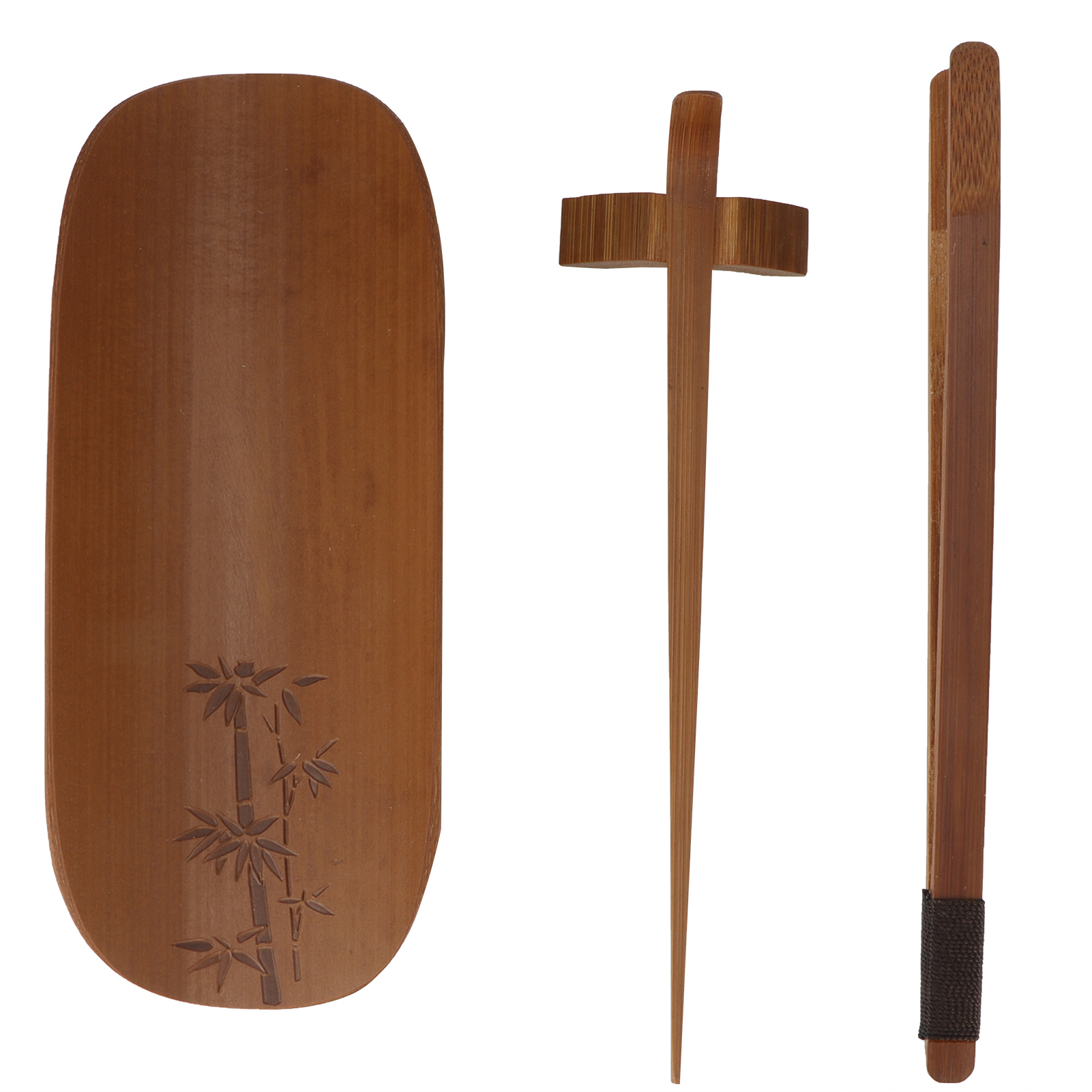 Set Aus 4 Handgeschnitzten Bambus-teelöffeln, Accessoires Für Die Teezeremonie (bambusmotiv)