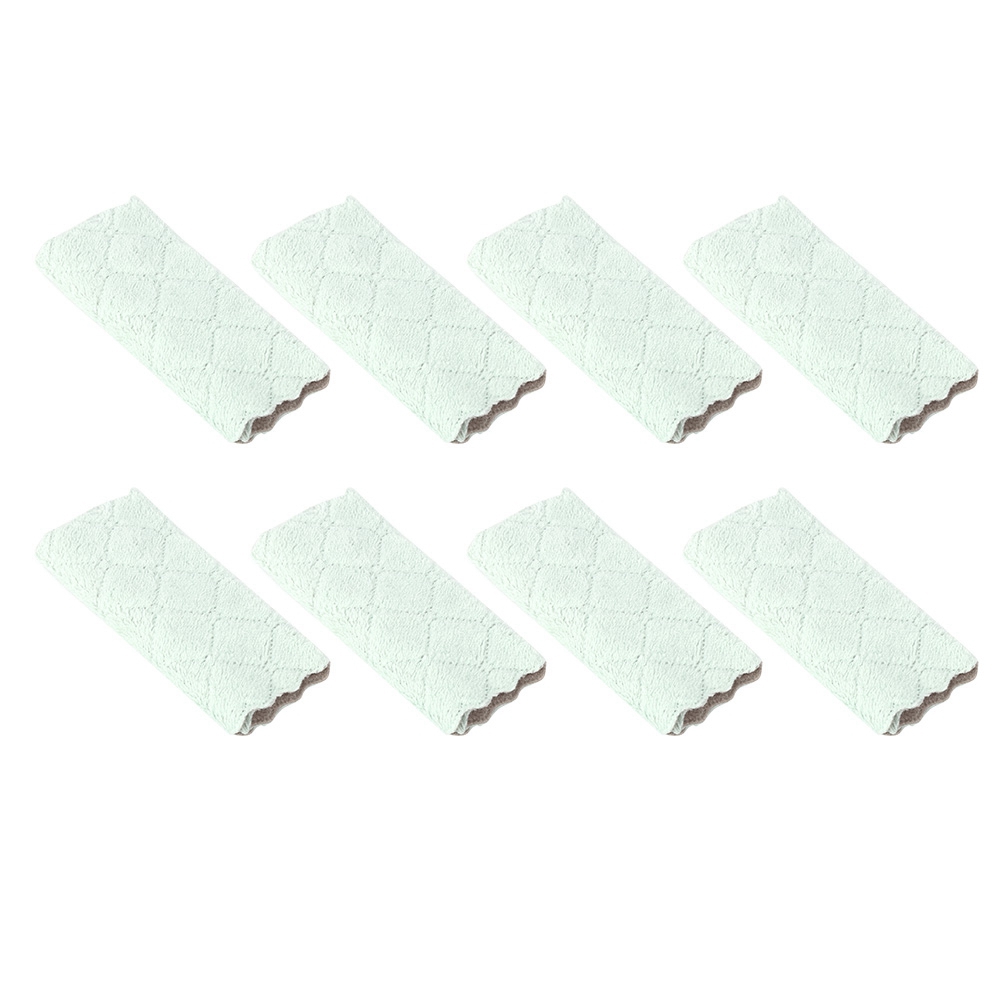 Set Mit 8 Weichen, Doppelseitigen Reinigungstüchern, Saugfähig Und Ideal Zum Geschirrspülen Und Reinigen Der Küche.