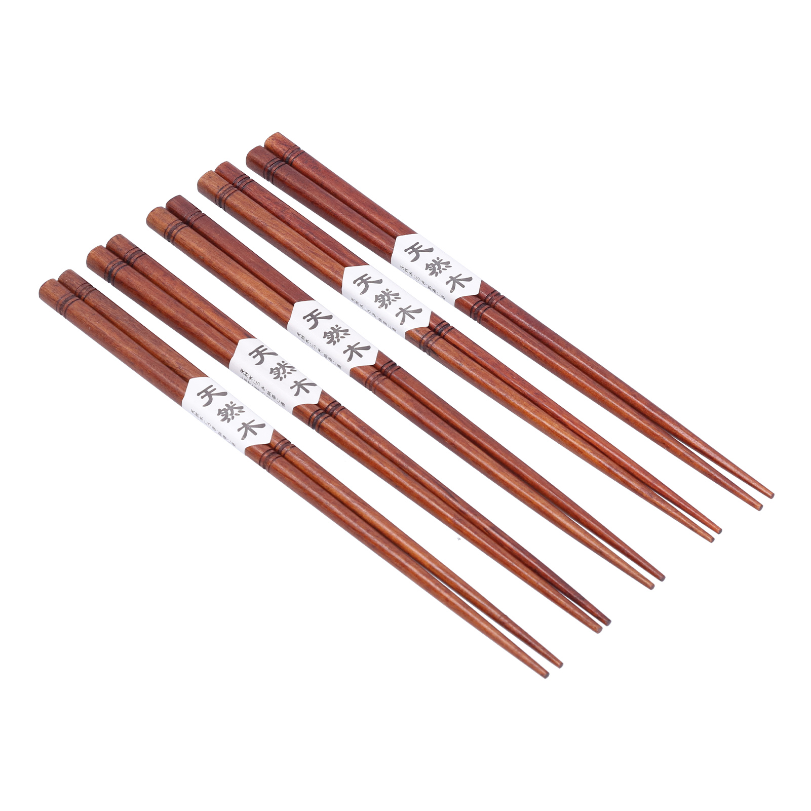 Set Mit 5 Paar Robusten, Handgefertigten Holzstäbchen Für Chinesisches Fondue Zu Hause Oder Im Restaurant. Länge: 23,6 Cm (9,3 Zoll).