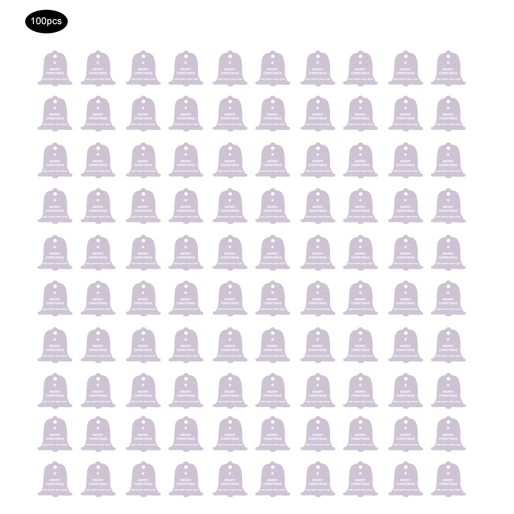 100 Papieranhänger Für Weihnachtsdekorationen, Hochzeitsbäume Und Hängende Geschenke – Purple Bell