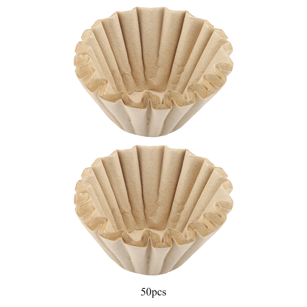 50 Einweg-kaffeefilter Aus Holzfasern Für Tassen (größe S)