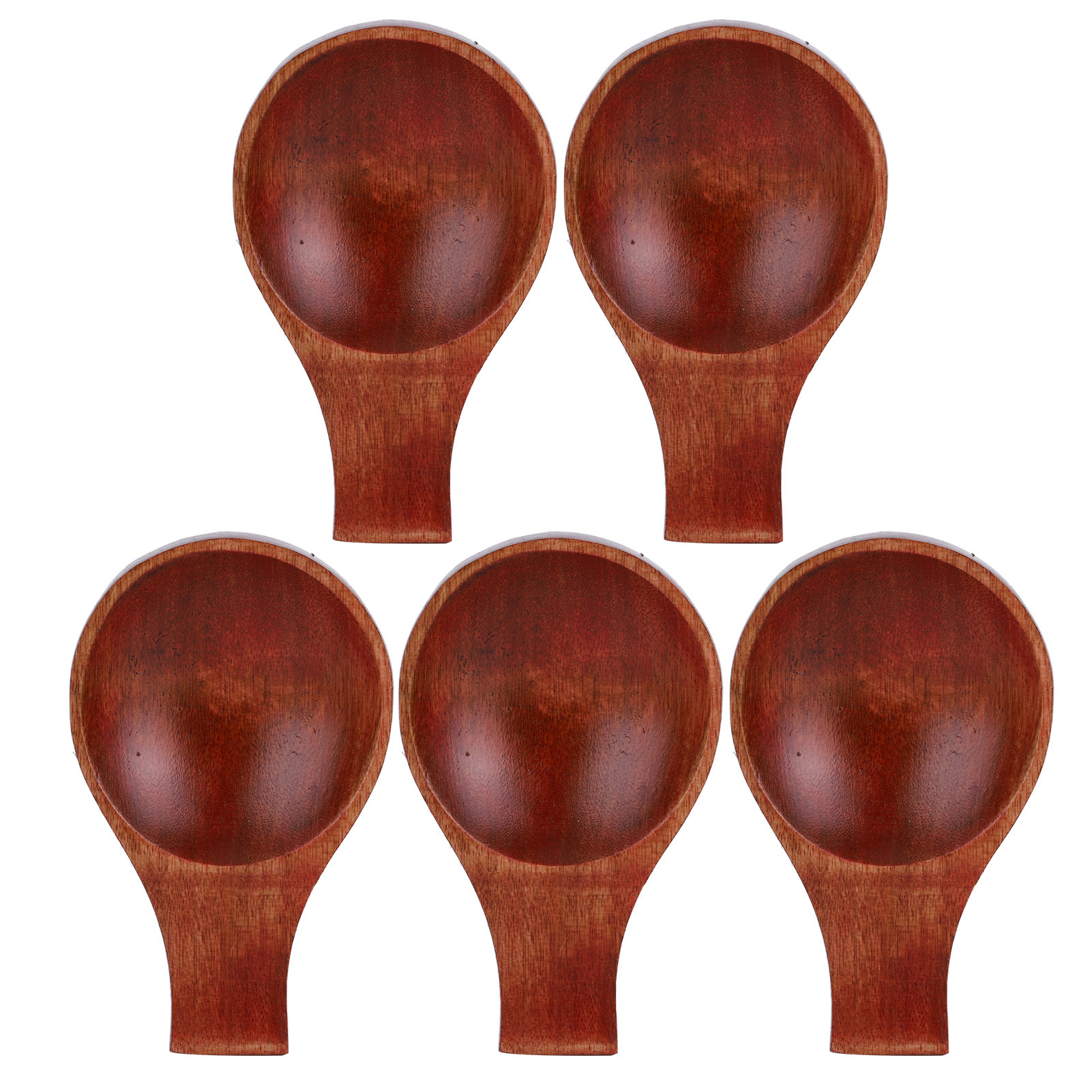 Set Aus 5 Japanischen Gewürztellern Aus Holz Für Sojasauce Und Küchenutensilien