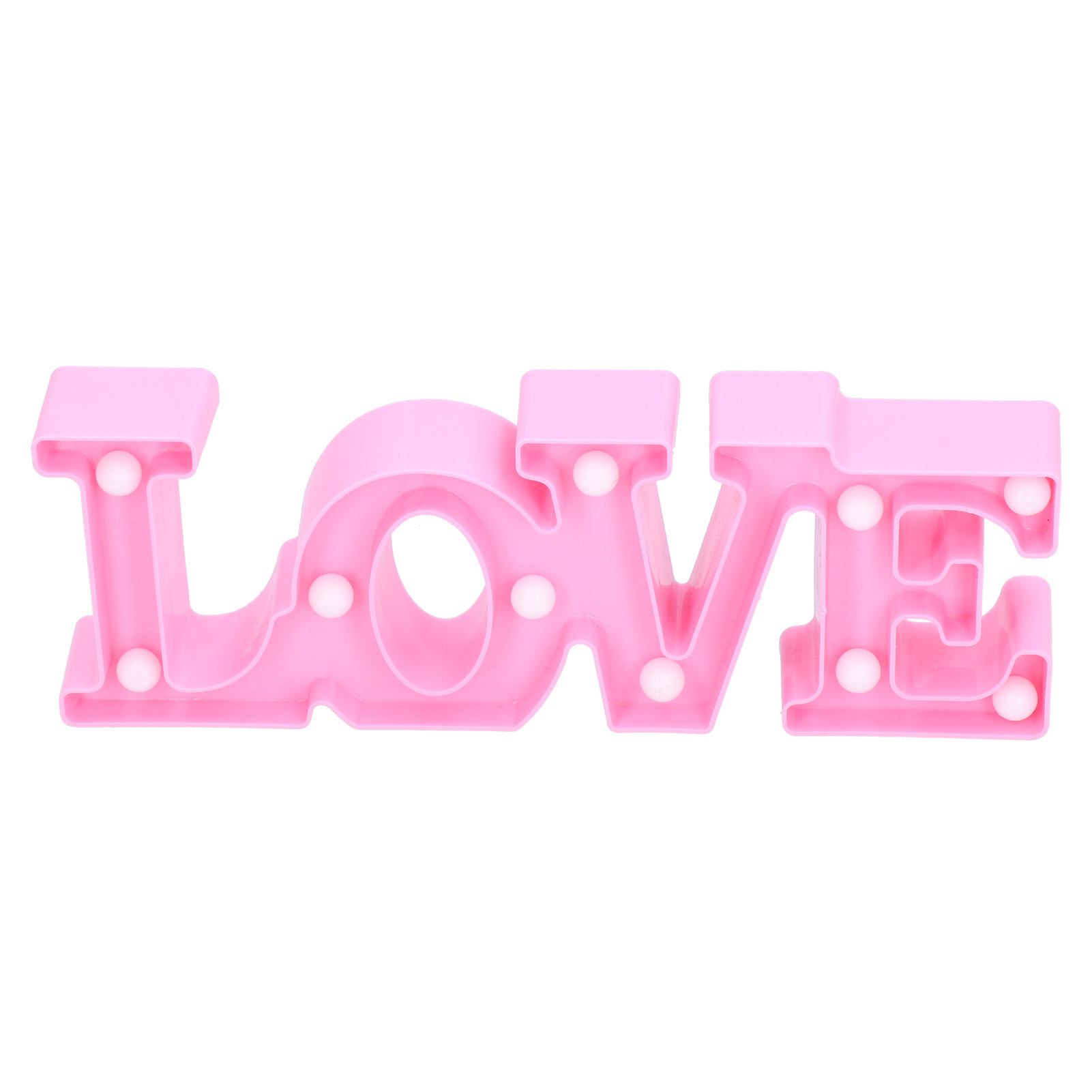 Love Lampe Mit 10 Leds – Nachtlicht Für Heiratsantrag, Liebeserklärung, Hochzeitstag, Party – Warmweiß/rosa