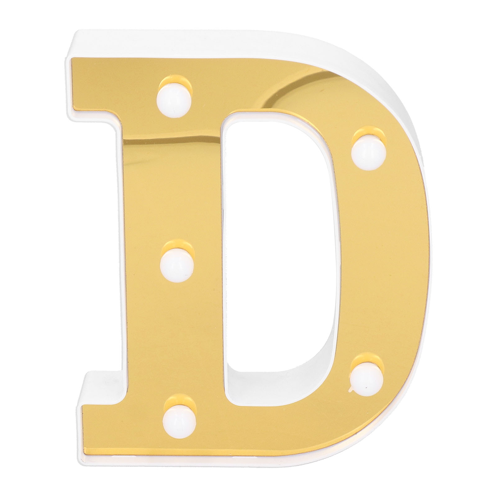 D-förmige Innenlampe Mit Englischen Buchstaben, Ideal Für Hochzeiten, Weihnachten, Geburtstage Und Partys (warmweiß).