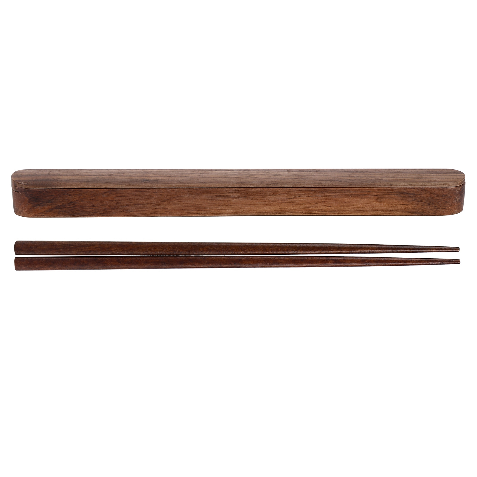Tragbare Und Umweltfreundliche Essstäbchen Aus Holz, Geschenkset Für Studenten Und Reisende, Farbe: Schwarzwalnuss