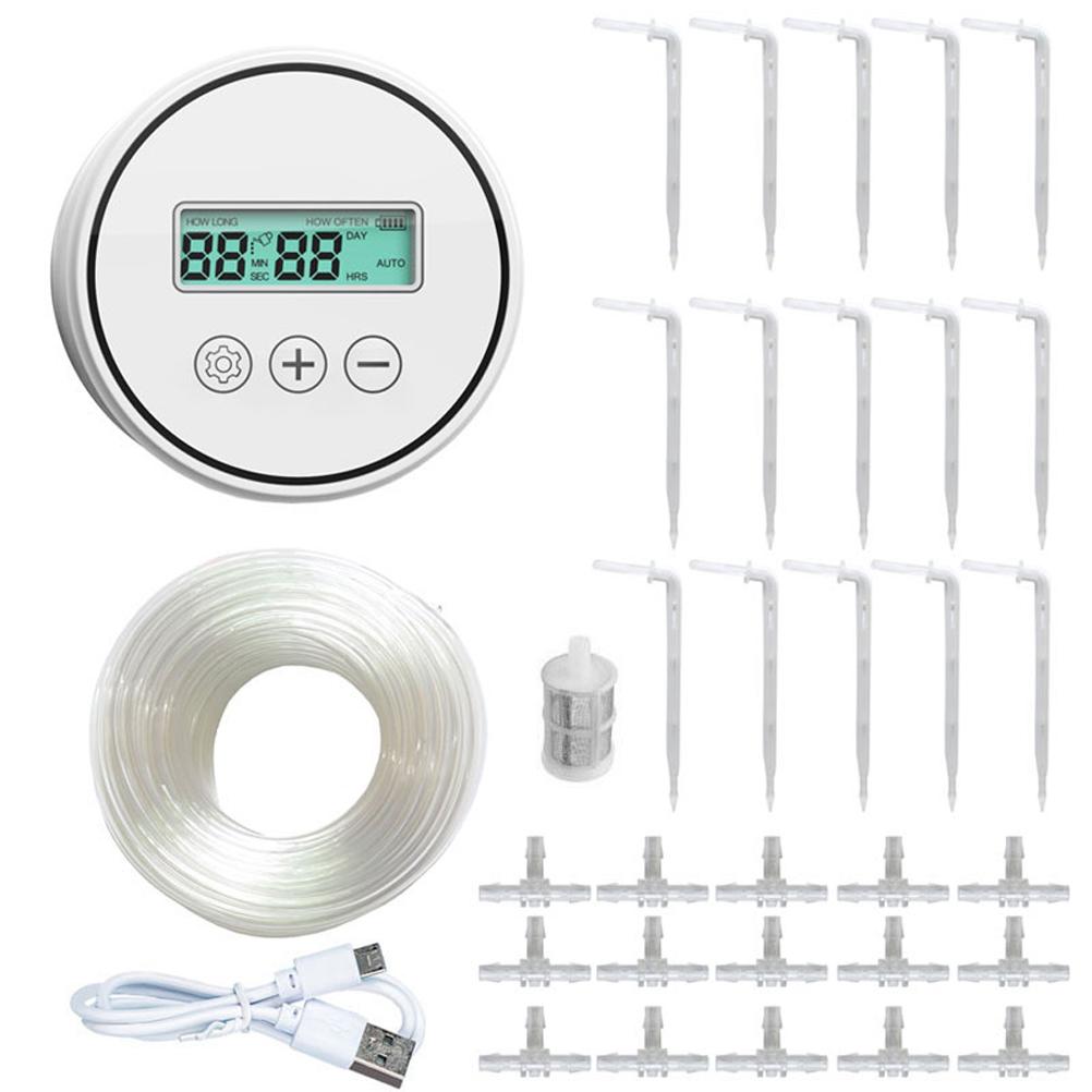 Automatisches Bewässerungssystem Für 15 Blumentöpfe Mit Intelligenter, Ferngesteuerter Zeitschaltuhr.