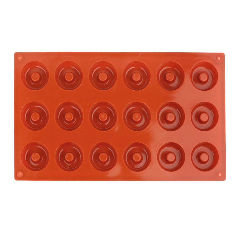 Antihaftbeschichtete Donutform Mit 18 Mulden, Silikonform Zum Backen Von Donuts, Schokolade Und Handgemachter Seife.