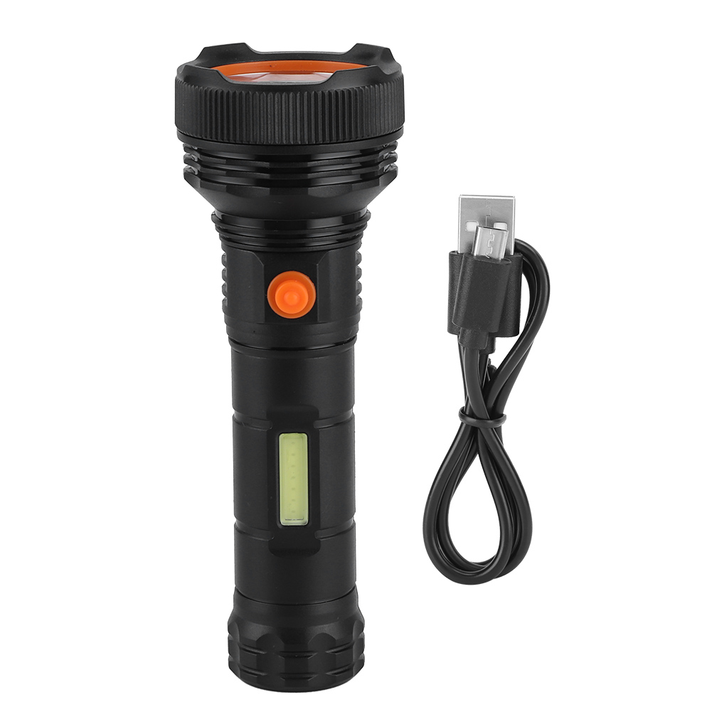 Extrem Helle, Tragbare, Per Usb Aufladbare, Multifunktionale Und Wasserdichte Taschenlampe.