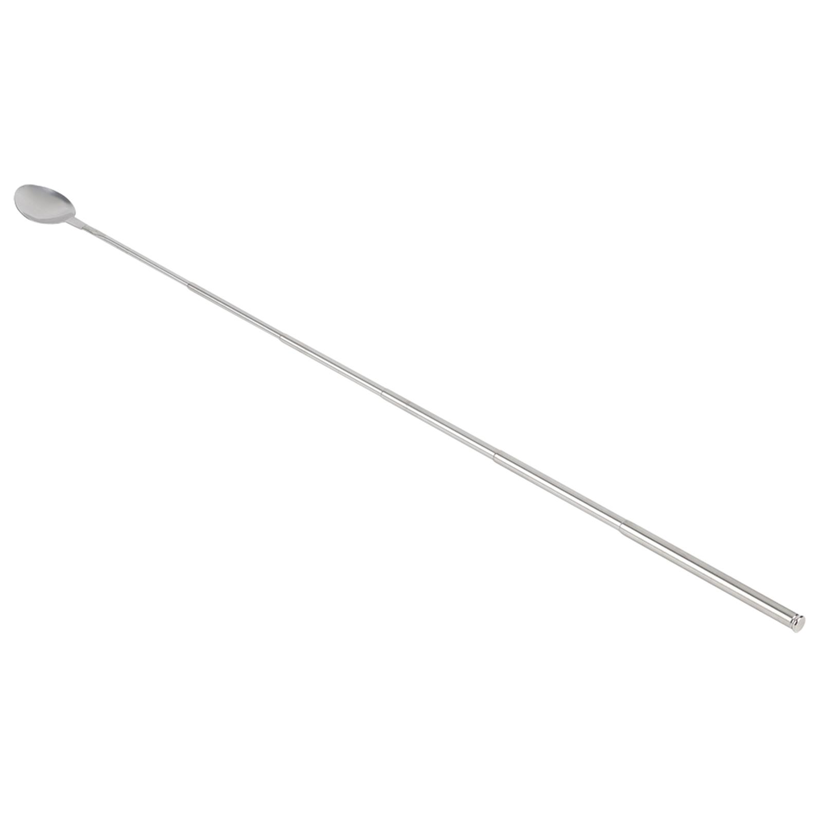 Ausziehbarer Teleskop-rührlöffel Aus Edelstahl, 62 Cm Lang, Ideal Als Zubehör Für Den Grilltisch.
