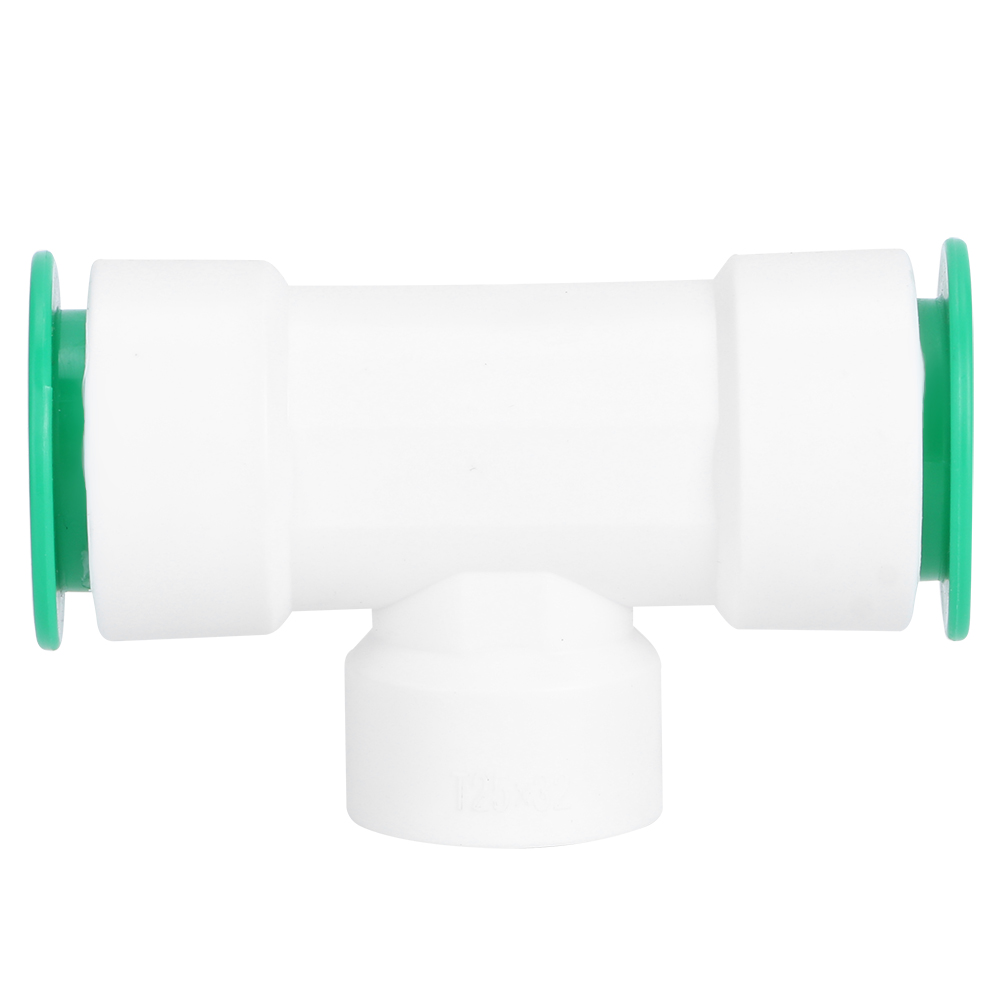 32 Mm Ppr-kunststoff-wasserrohr-t-stück, Steckverbindung, Mit 3/4"-innengewinde.